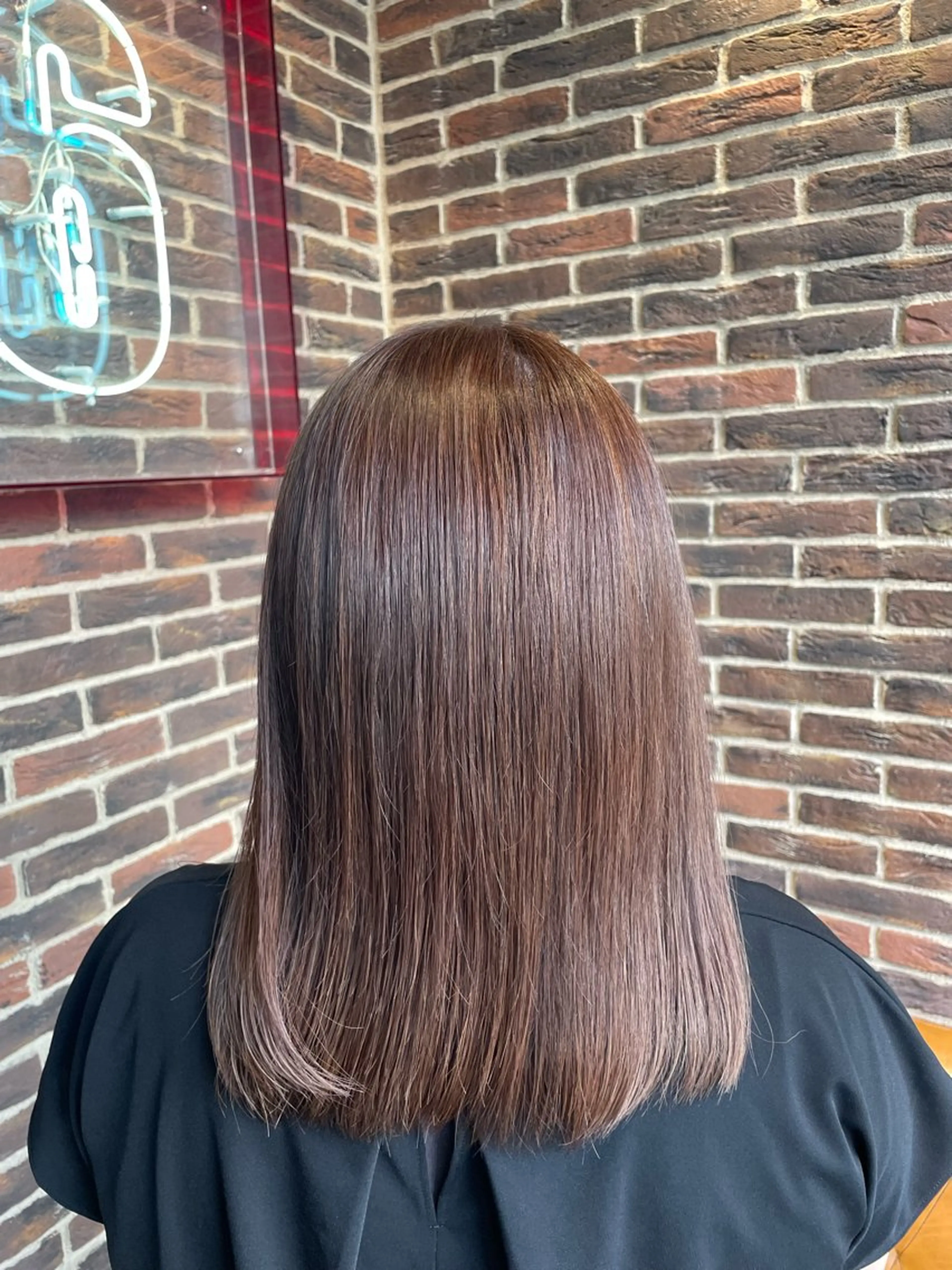 セミロング カラー ヘアカラー トリートメント Hair salon 6所属・照井 奈保子のヘアスタイル