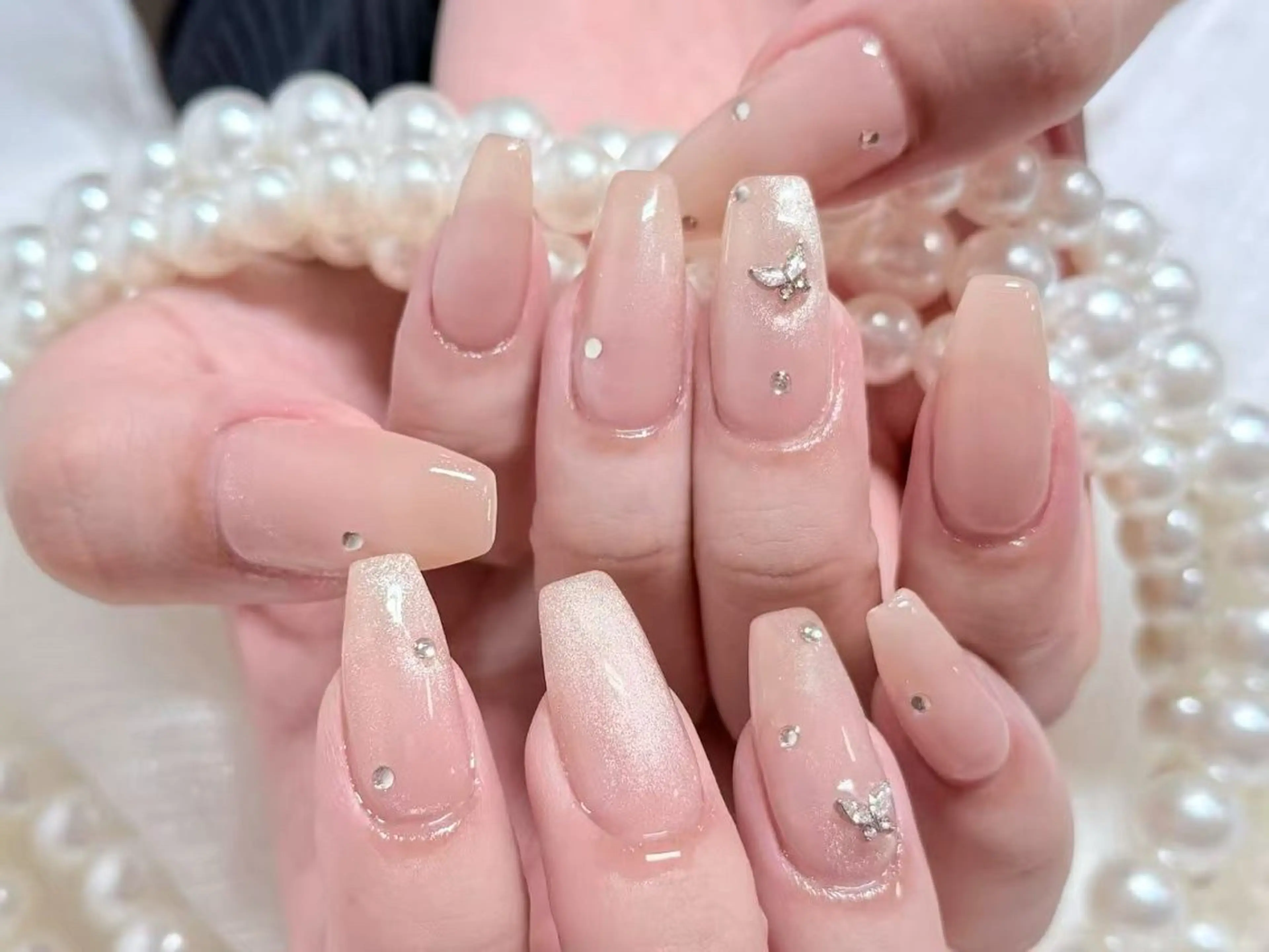 ネイル クリアネイル 成人式 フラッシュネイル フットネイル フレンチネイル 💫KASUMI 💅のネイルデザイン