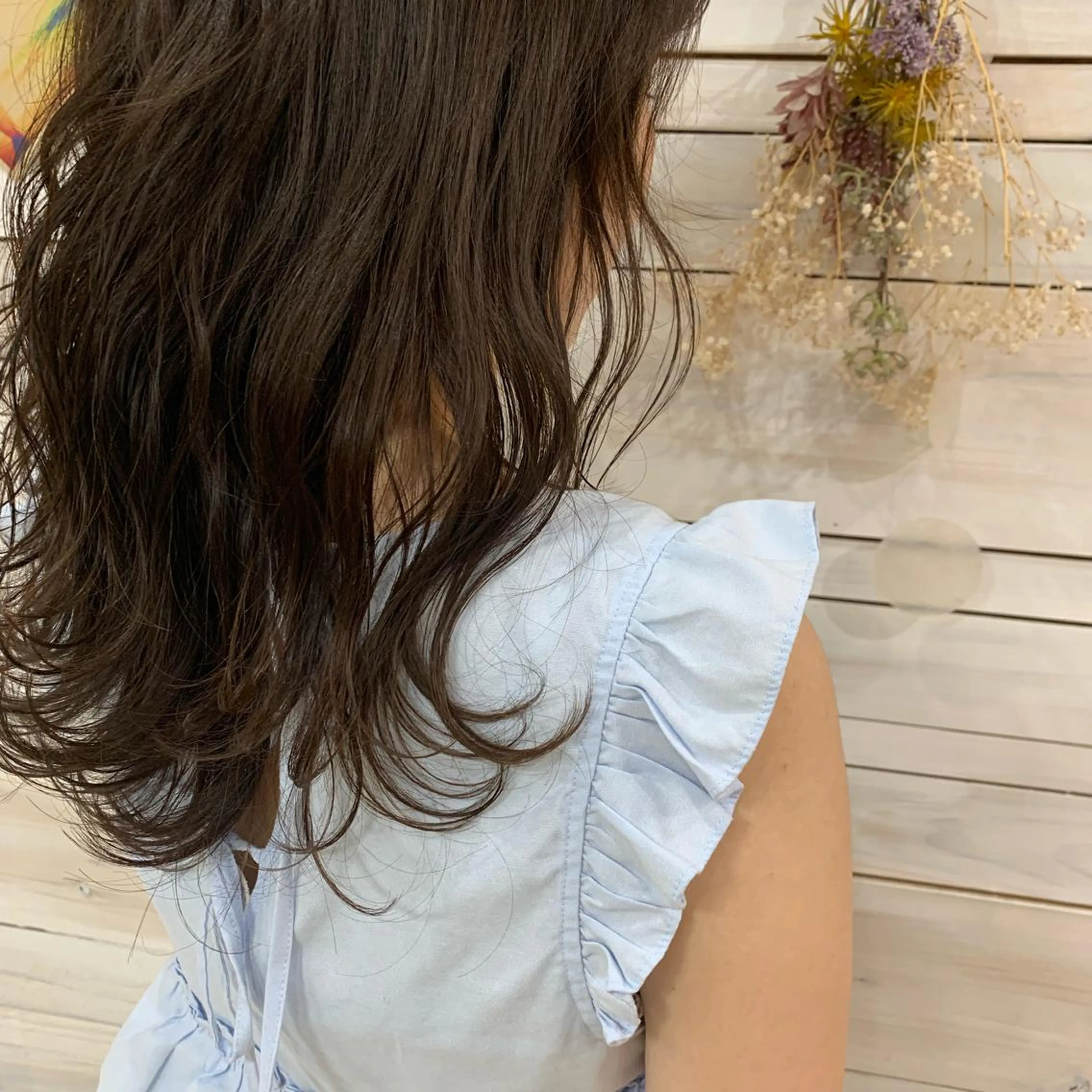 ミディアム カラー カット ヘアカラー ハッシュカット/ボブ /レイヤー/彩奈のヘアスタイル