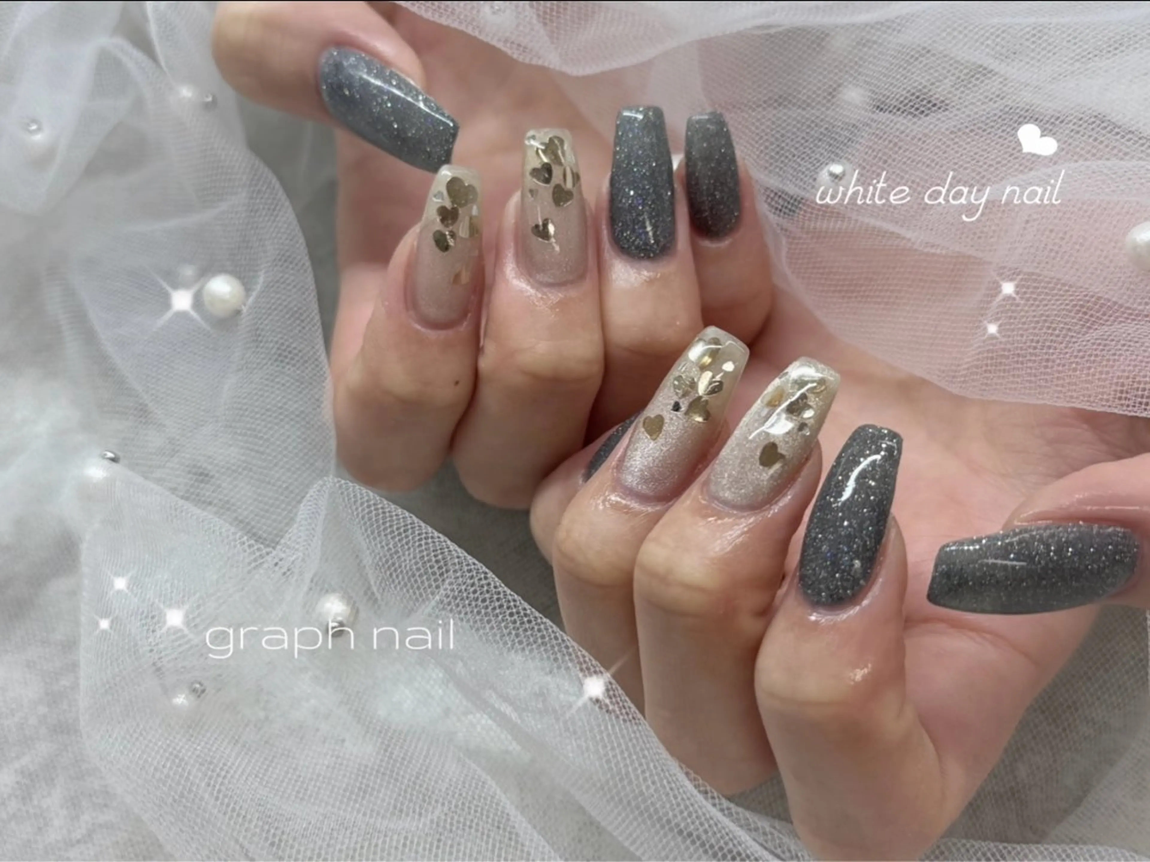 ネイル ハンドネイル graph nail【グラフ ネイル】所属・graphnail‪ ‪‪❤︎‬manaのネイルデザイン