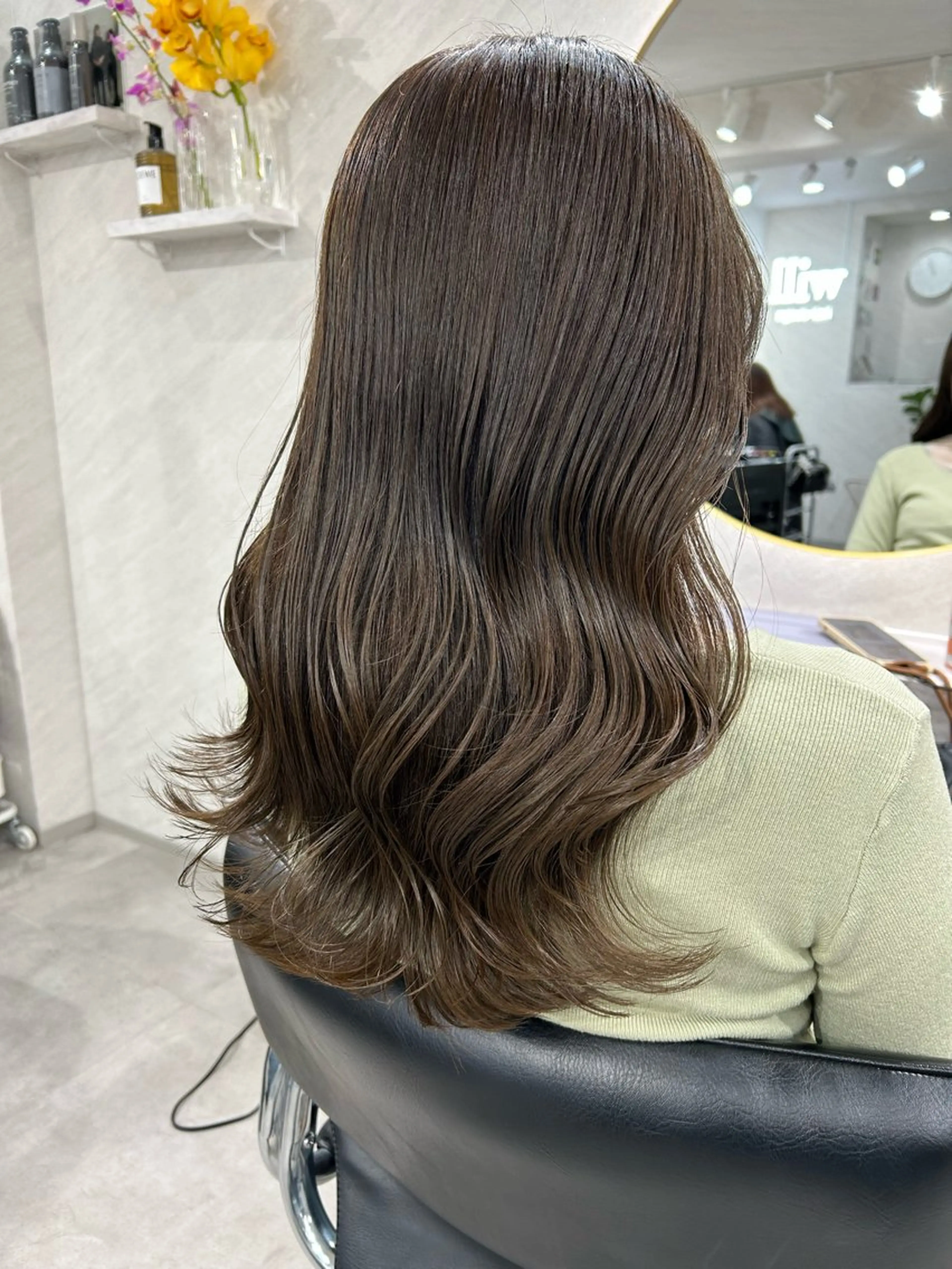 ロング カラー カット ヘアカラー トリートメント 髪質改善will hairdesignのヘアスタイル