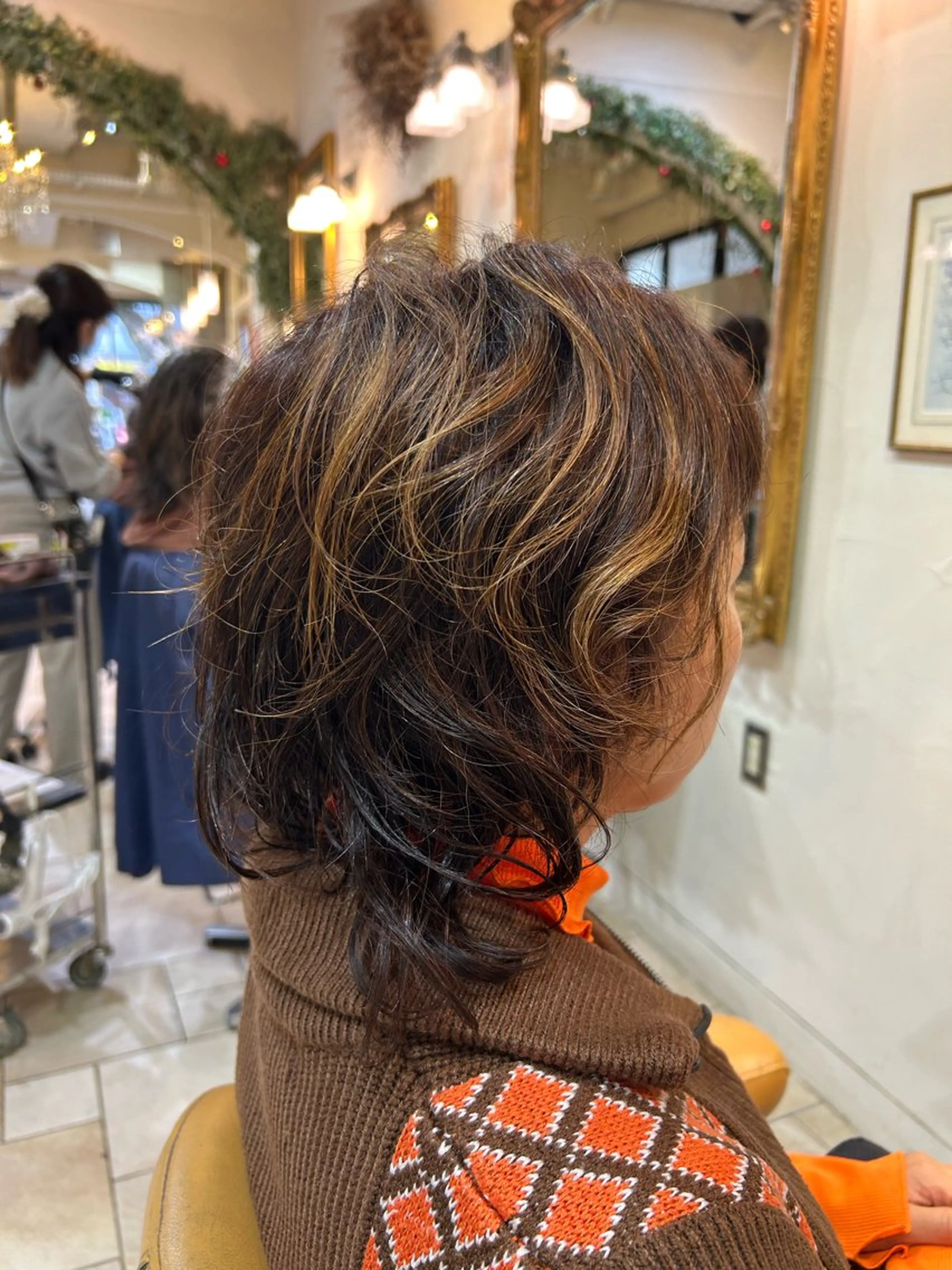 カラー ハイライトカラー オブヘア鷺沼所属・立石 タテイシのヘアスタイル