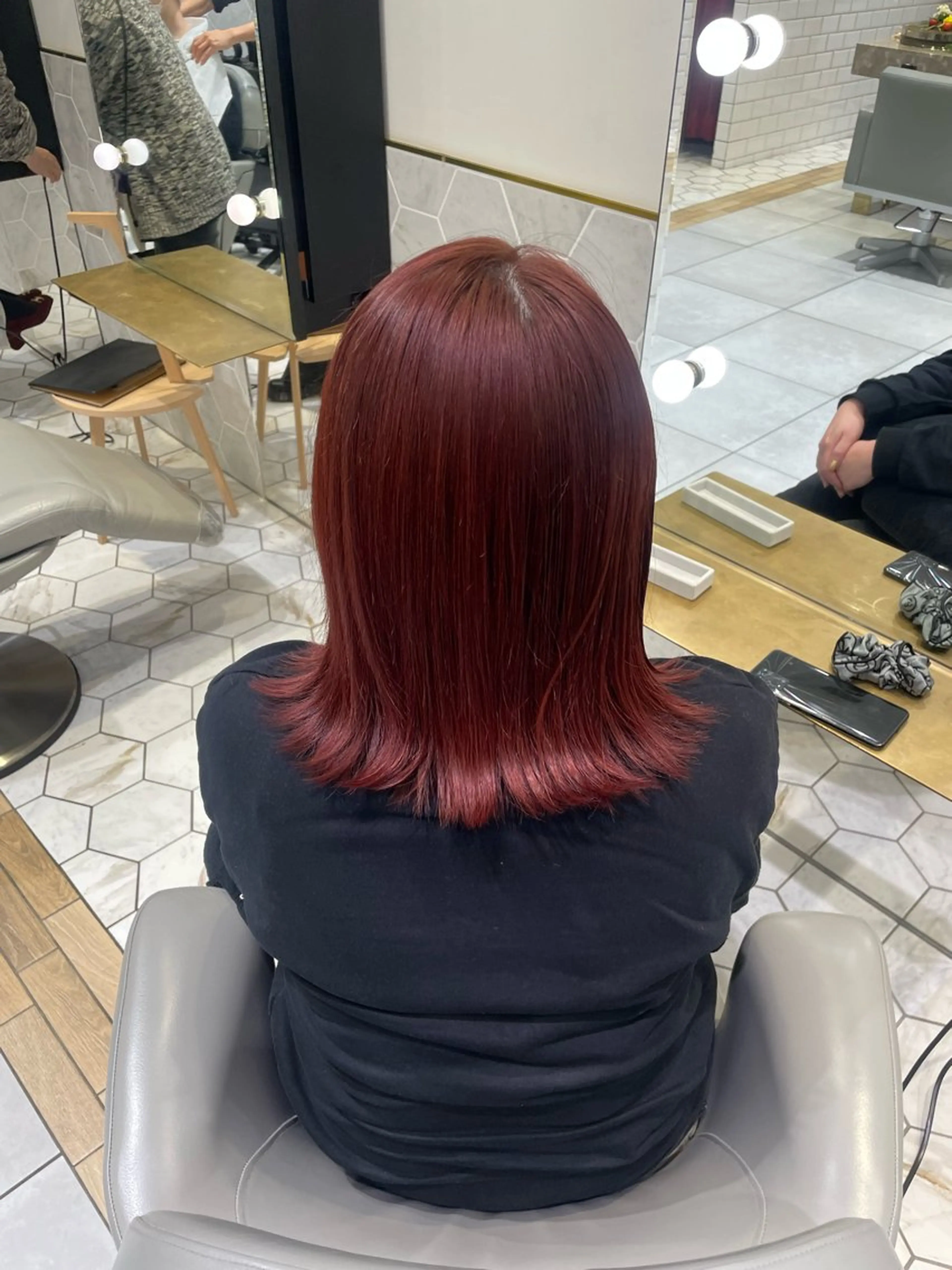 カラー レッドカラー ヘアカラー 透明感 カラー/RICOのヘアスタイル