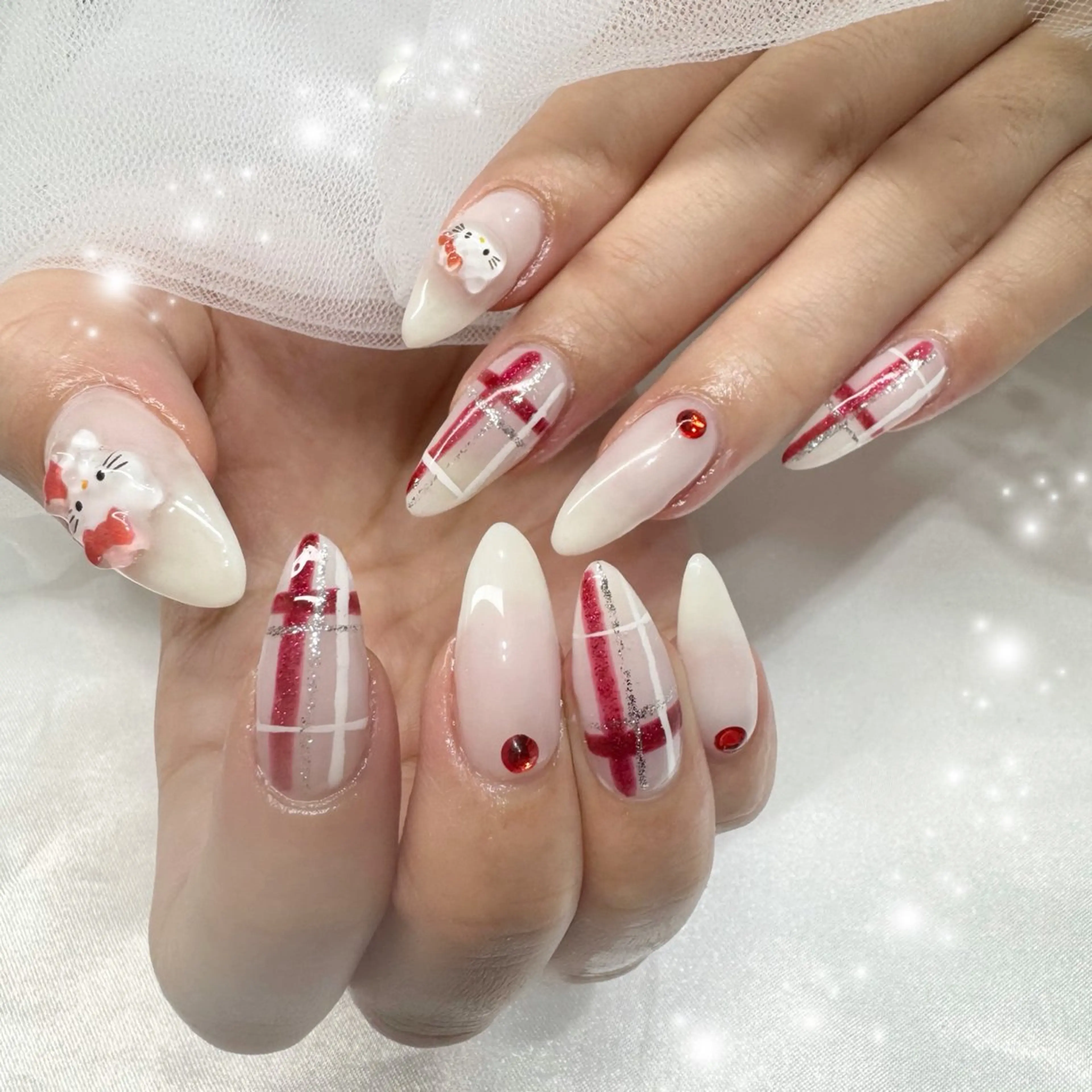 ネイル ラメ(グリッター) ワンホンネイル 💫fein. nail💫のネイルデザイン