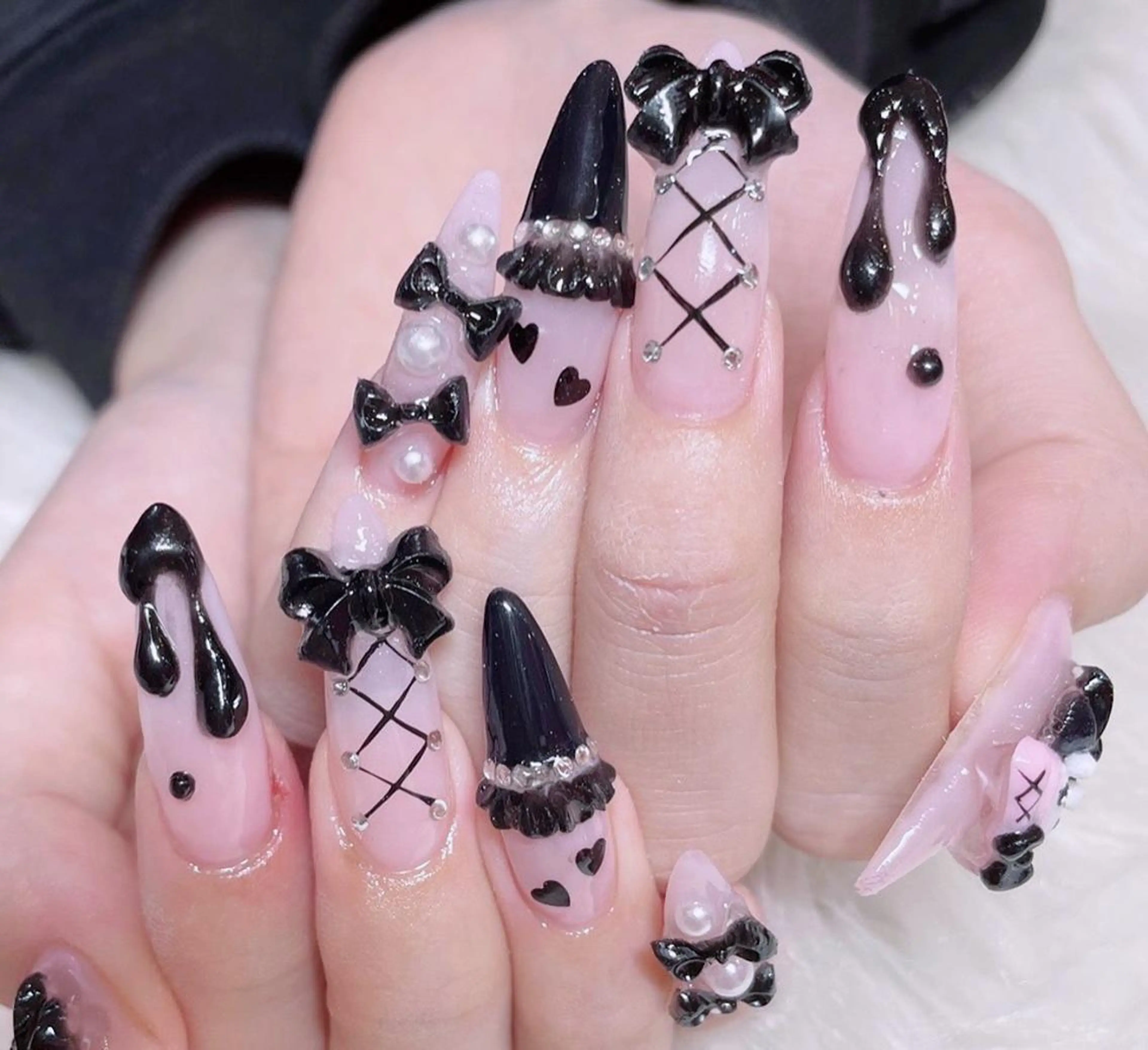 ネイル 成人式 スカルプネイル NAILSGOGO shibuyaのネイルデザイン