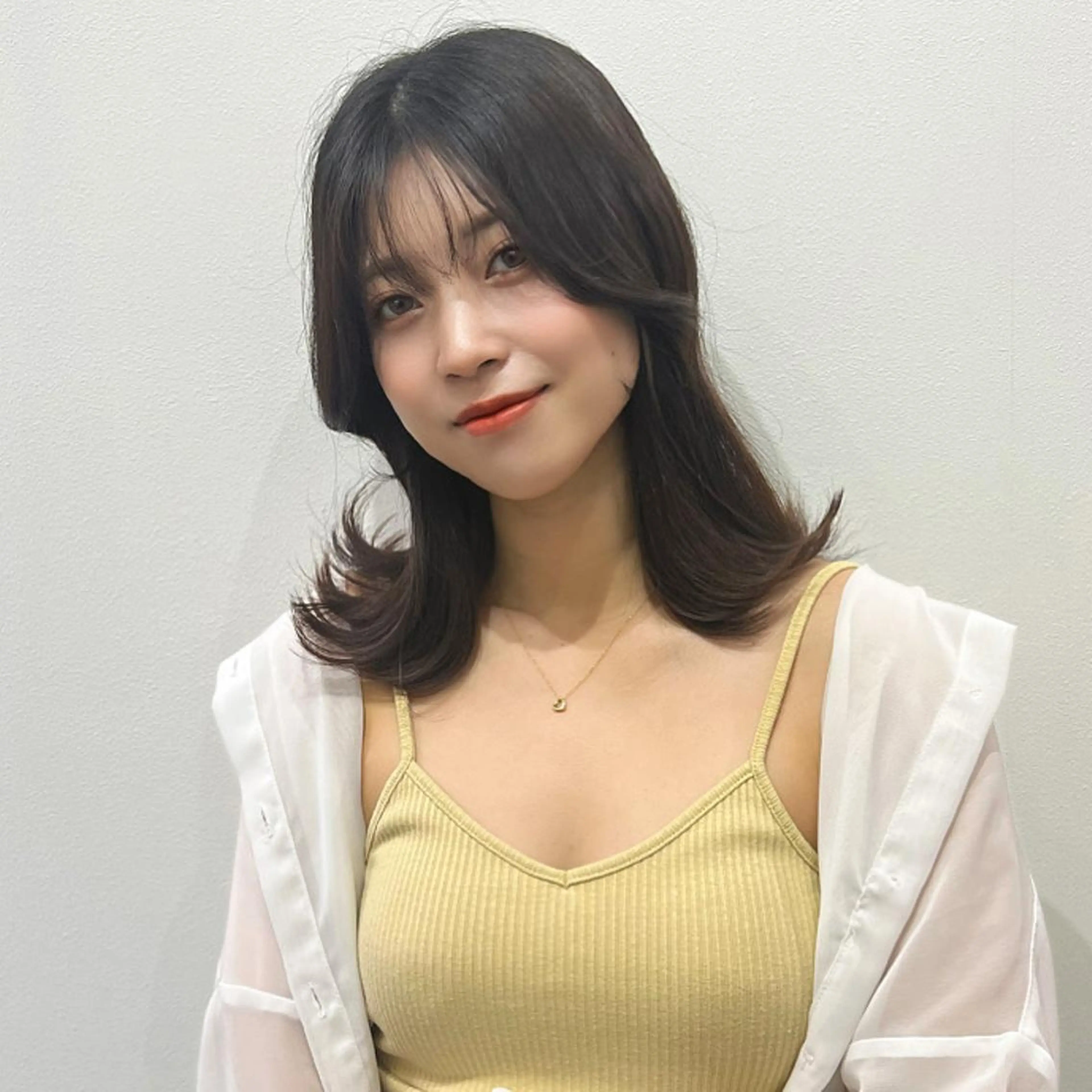 セミロング カラー ヘアアレンジ 顔まわり職人🇰🇷 韓国ヘア/KAITOのヘアスタイル