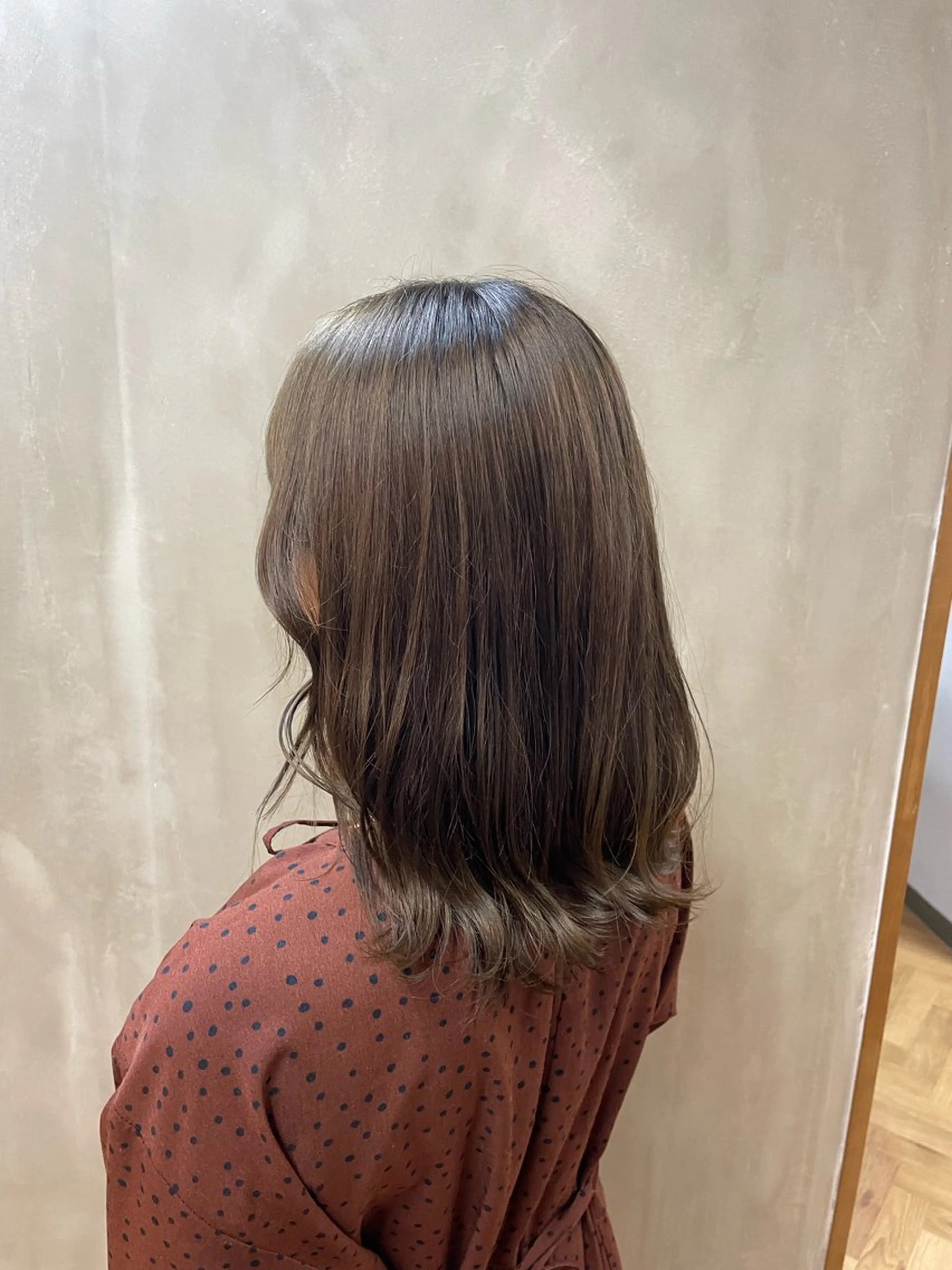 セミロング カラー ベージュカラー 透明感カラー イルミナカラー オリーブベージュ 慎太朗/メンズカット /メンズパーマのヘアスタイル