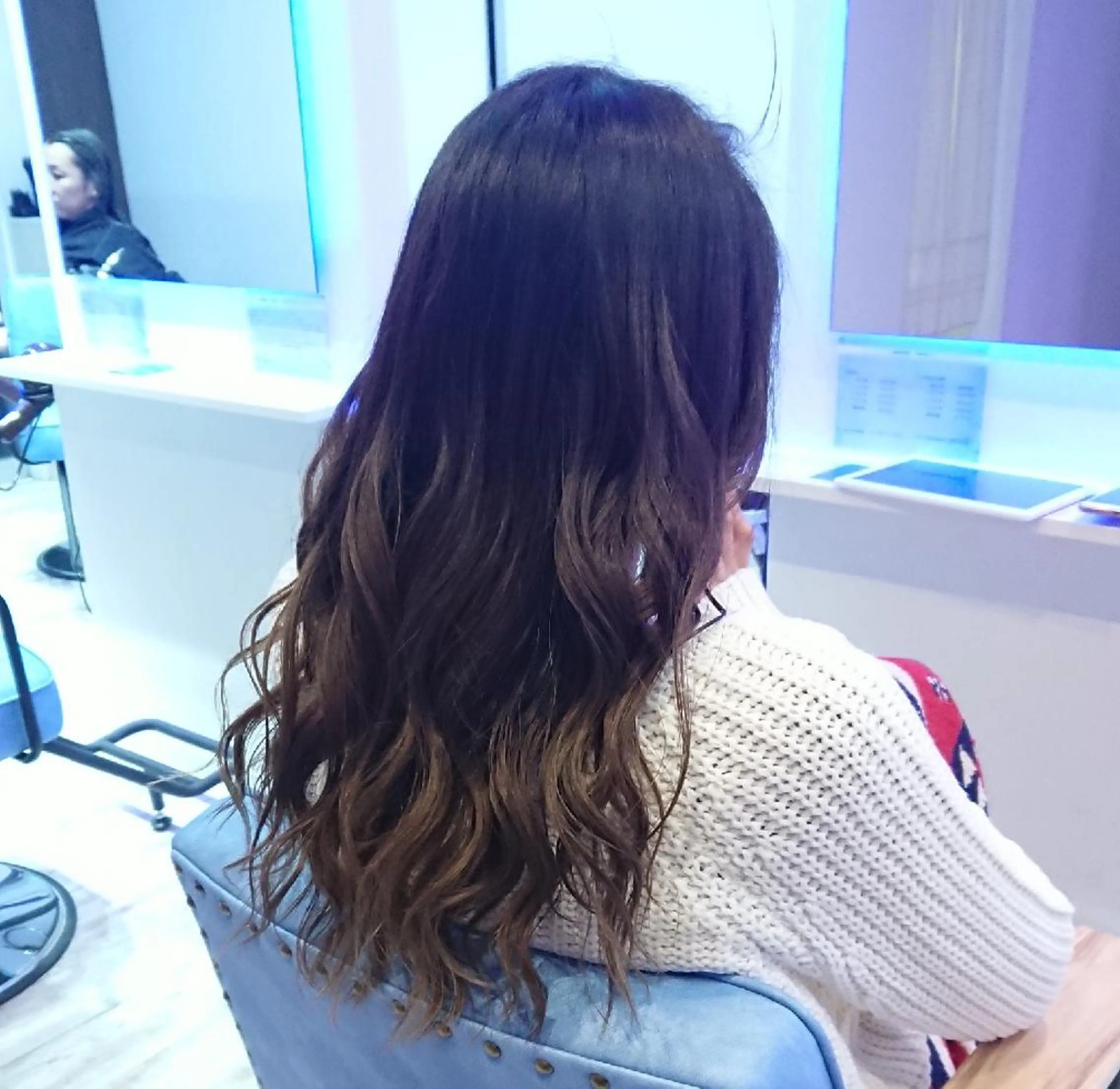 セミロング カラー ヘアアレンジ 小林 伸行のヘアスタイル