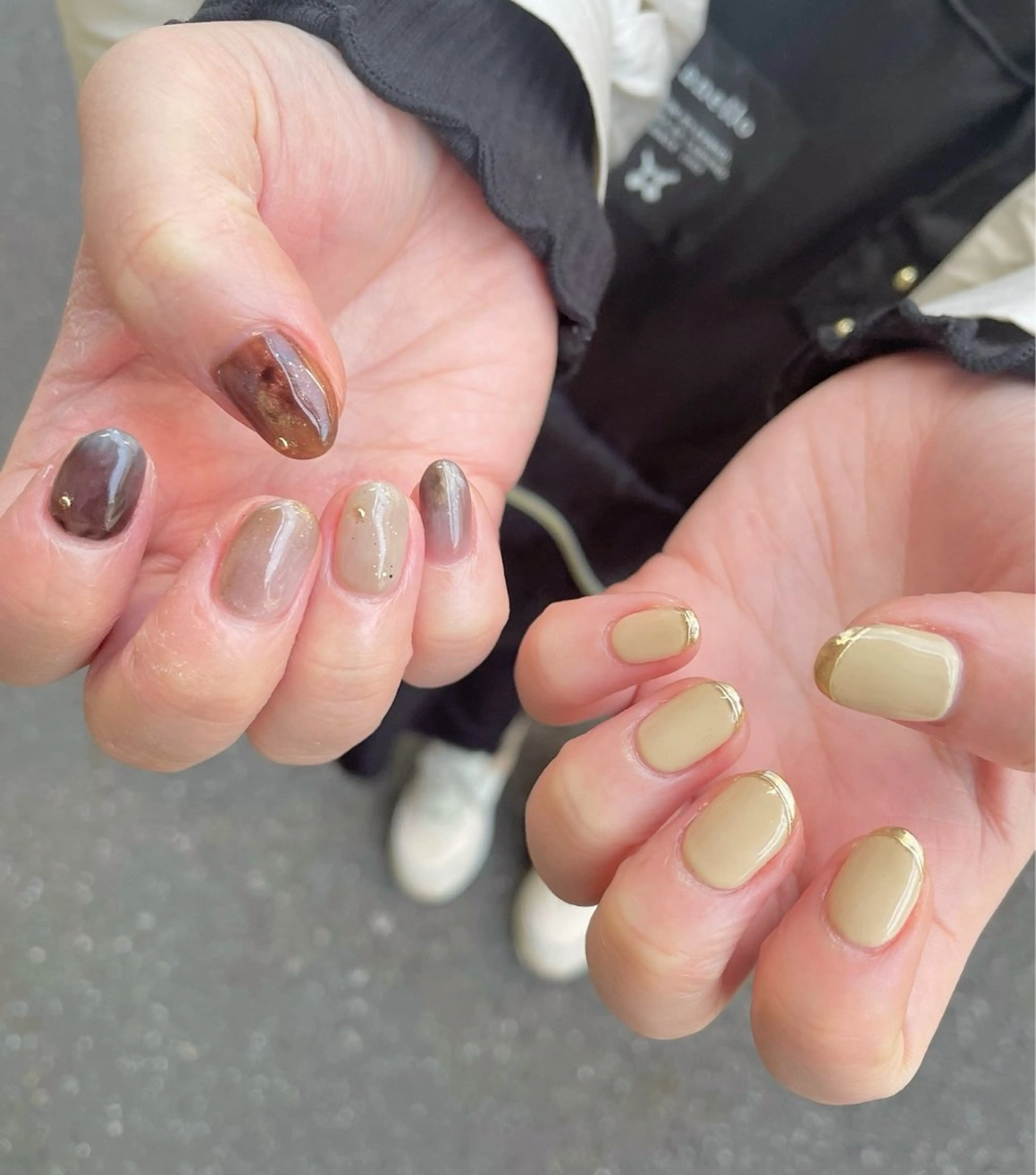 ネイル 持ち込み ニュアンスネイル シンプルネイル BEAUTY GARDEN 【nail salon unseul】所属・nana .のネイルデザイン