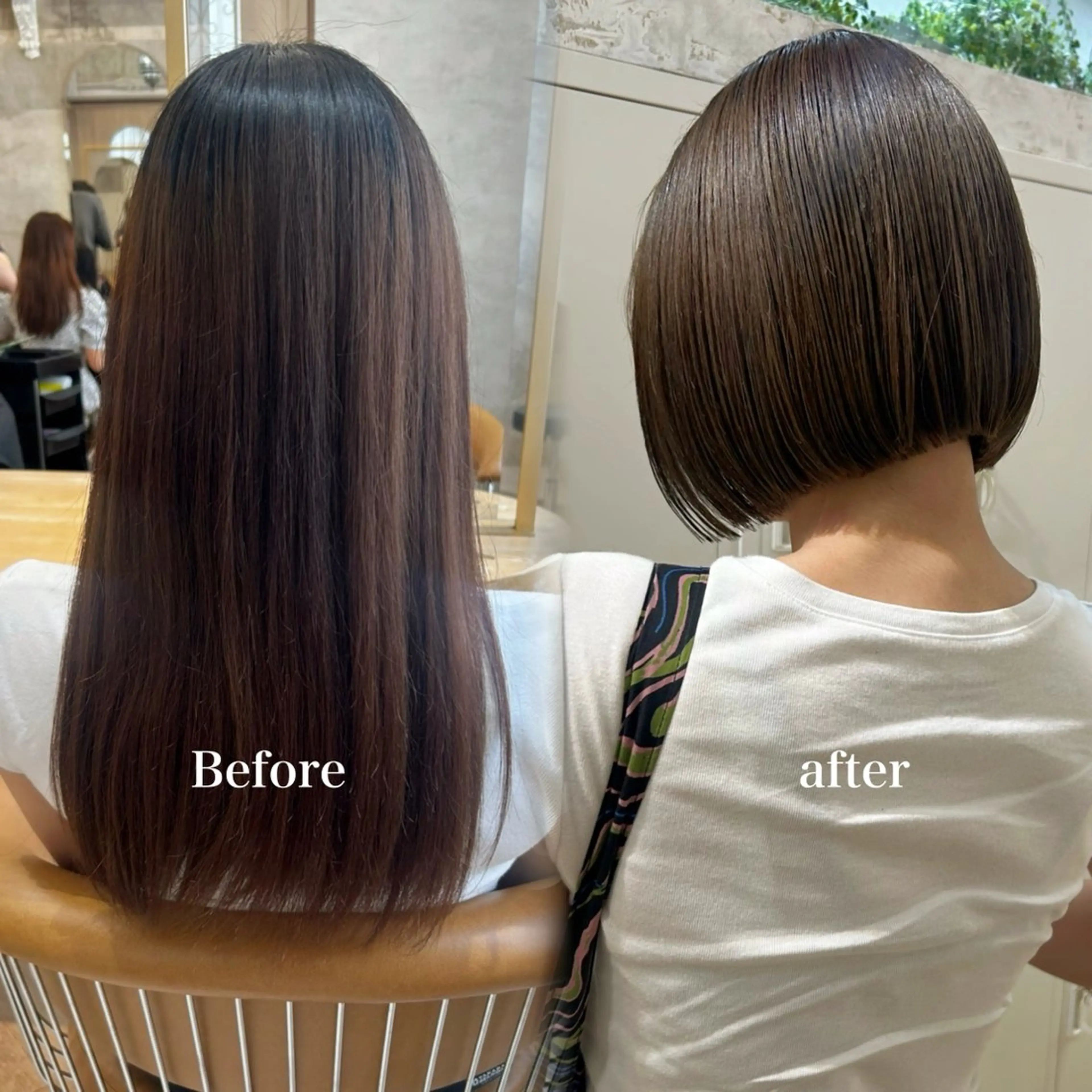 ミディアム カット 艶カラー/ボブ /似合わせ/田口愛那のヘアスタイル