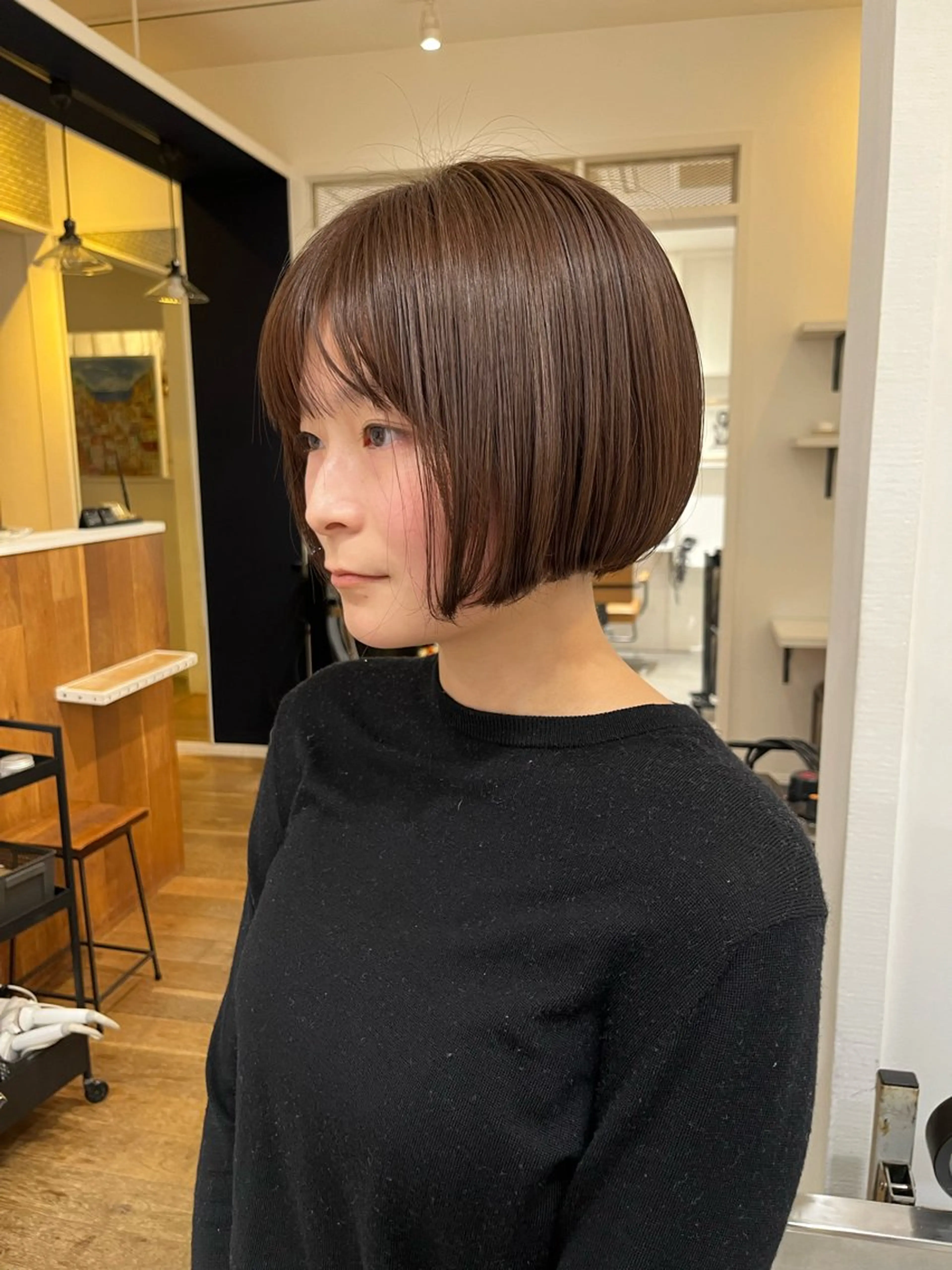 ショート カラー ヘアアレンジ ボブ カット 無料カットモデル‪✨ ✂️Nanami🌷のヘアスタイル