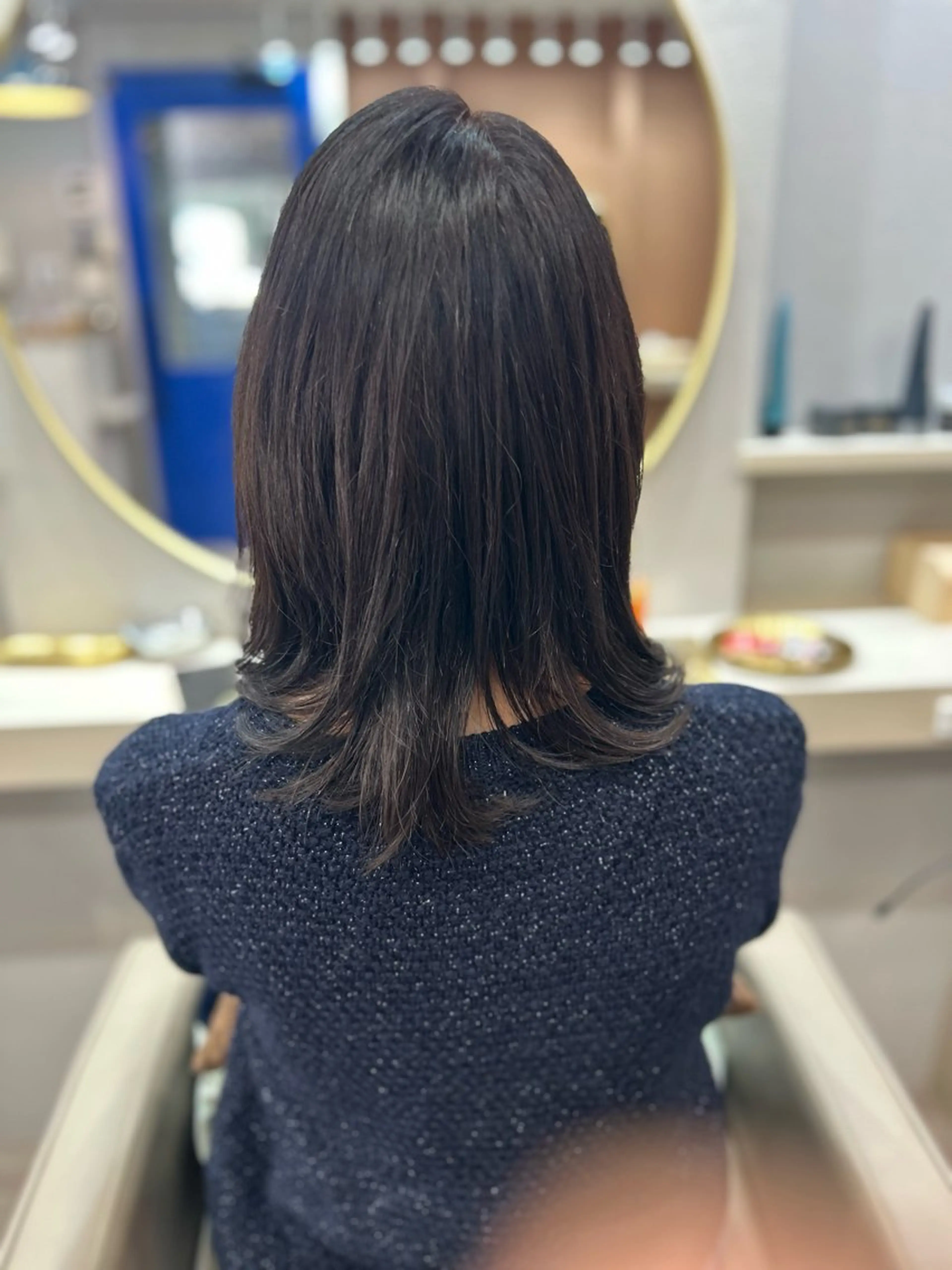 ミディアム カット ヘアカラー 池田 太一のヘアスタイル