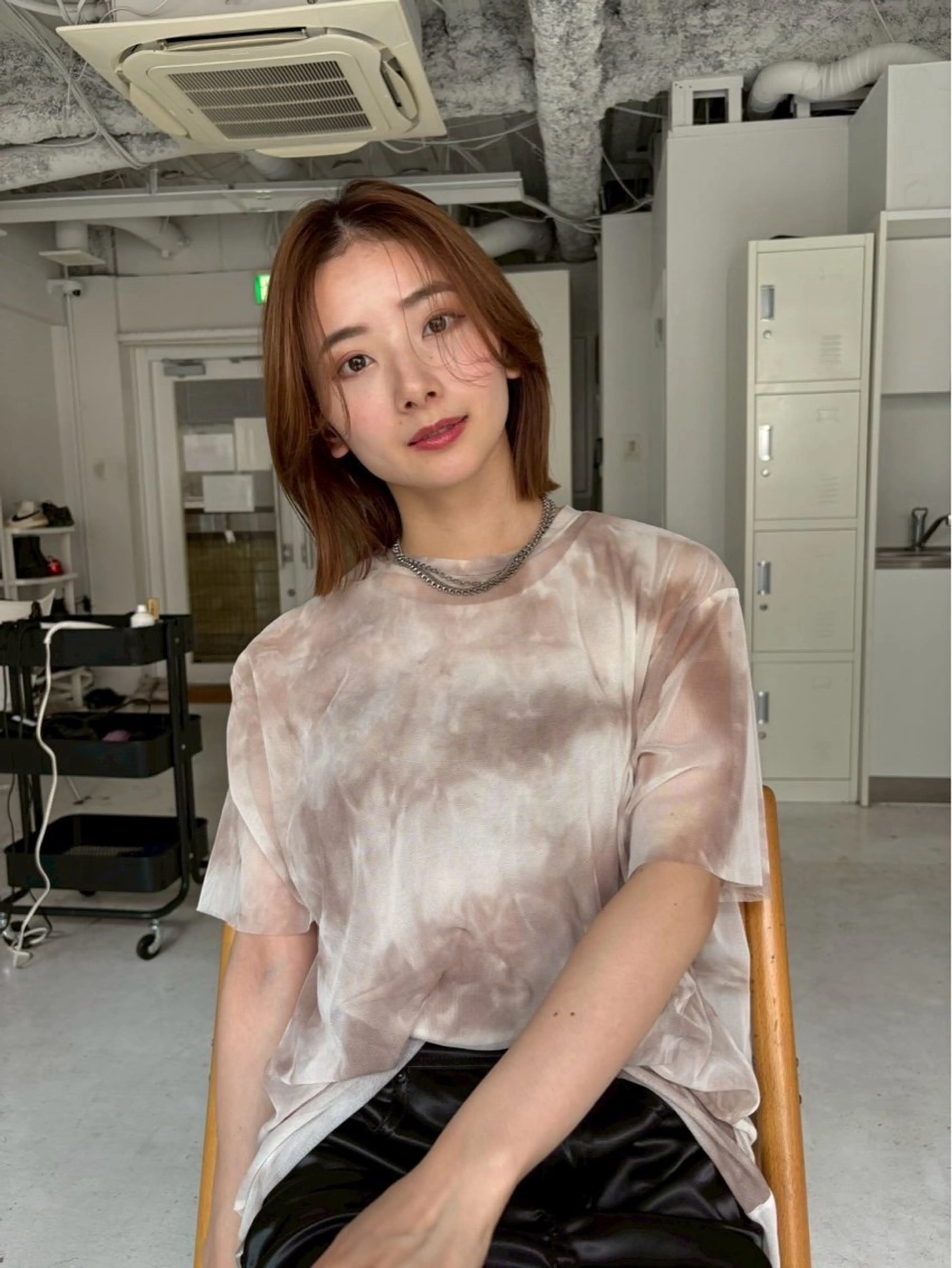 ショート REIKA/レイヤー /ボブ/透明感カラーのヘアスタイル