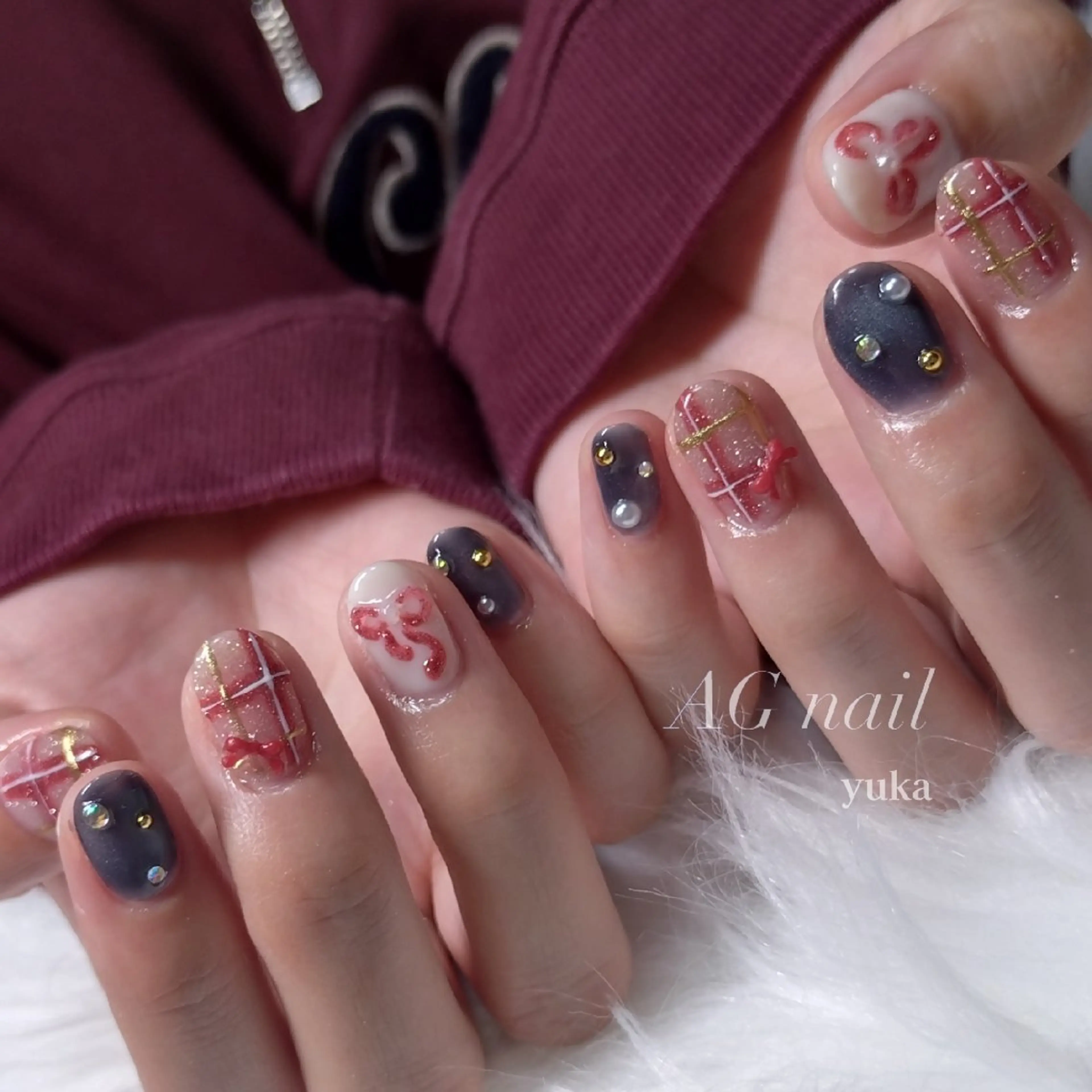 ネイル アートネイル ハンドネイル AG nail 〚　yuka　〛のネイルデザイン