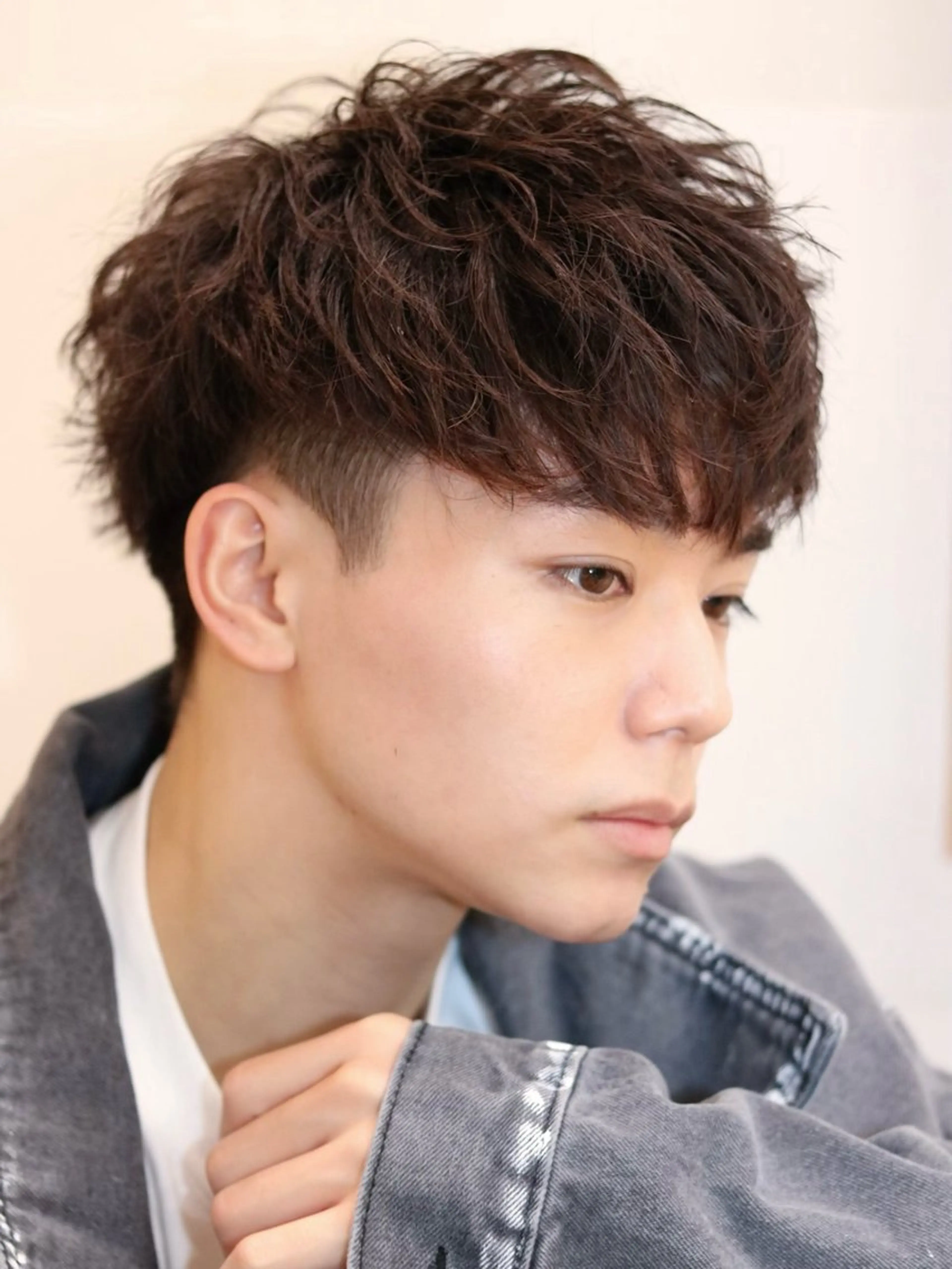 メンズ マッシュ メンズパーマ 【公式】Men's salonLUCEYのヘアスタイル