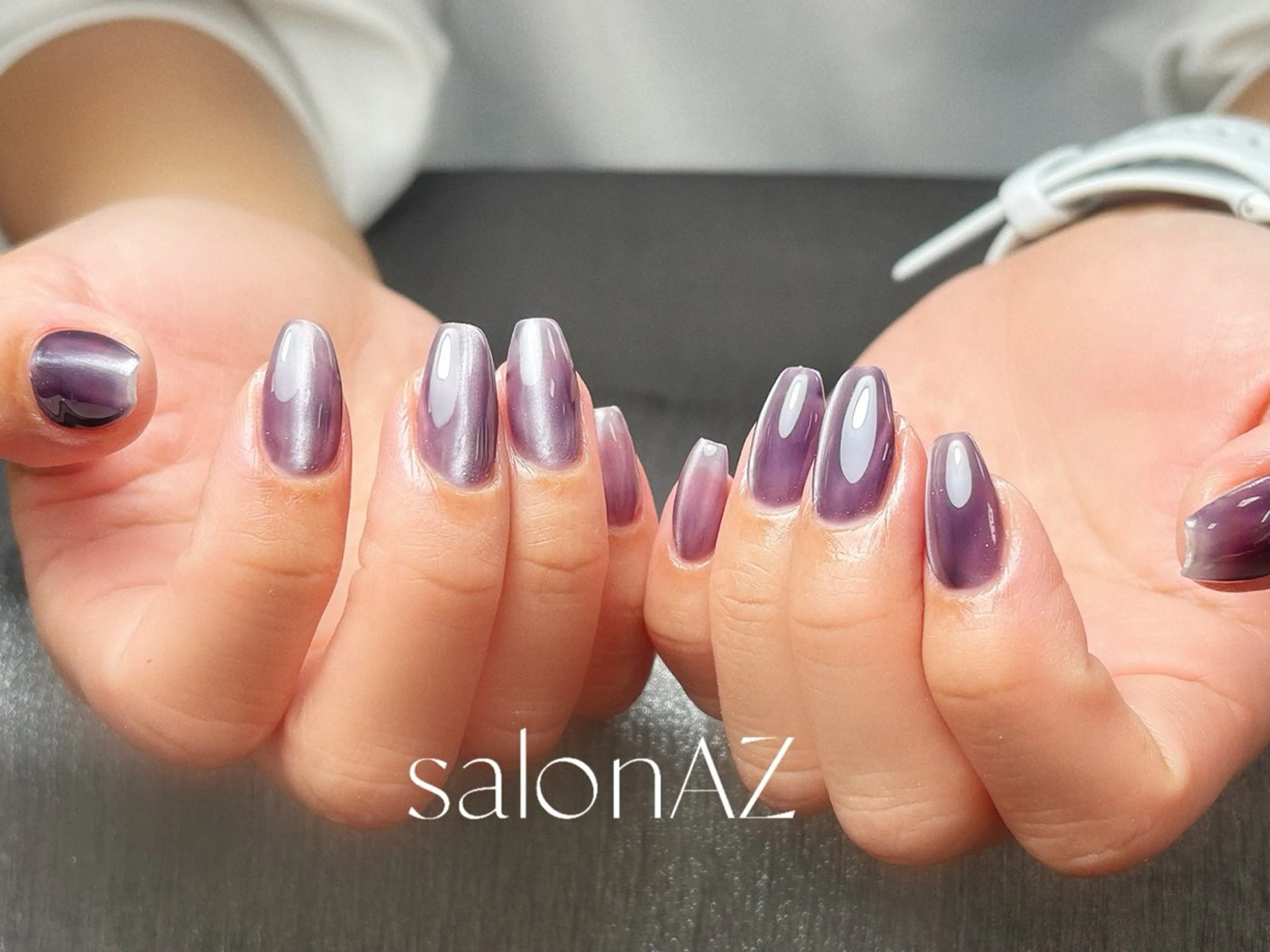ネイル 桜ネイル 長さ出し フットネイル フレンチネイル ジェルネイル salon AZのネイルデザイン