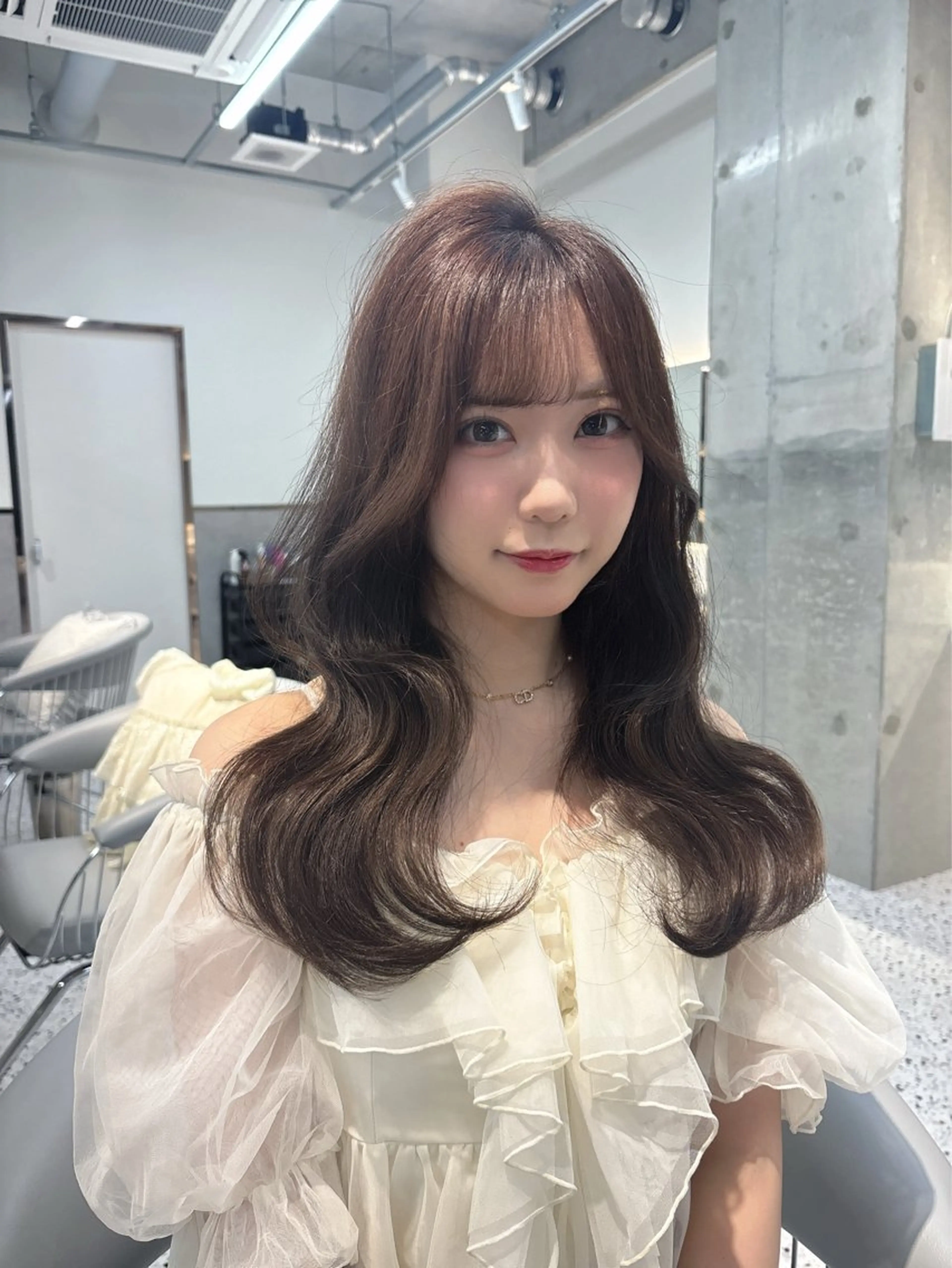 ロング ヘアカラー トリートメント 髪質改善×韓国ヘアサロン Role 博多【ロール】所属・yui🎀ブリーチ なしWカラー／博多のヘアスタイル