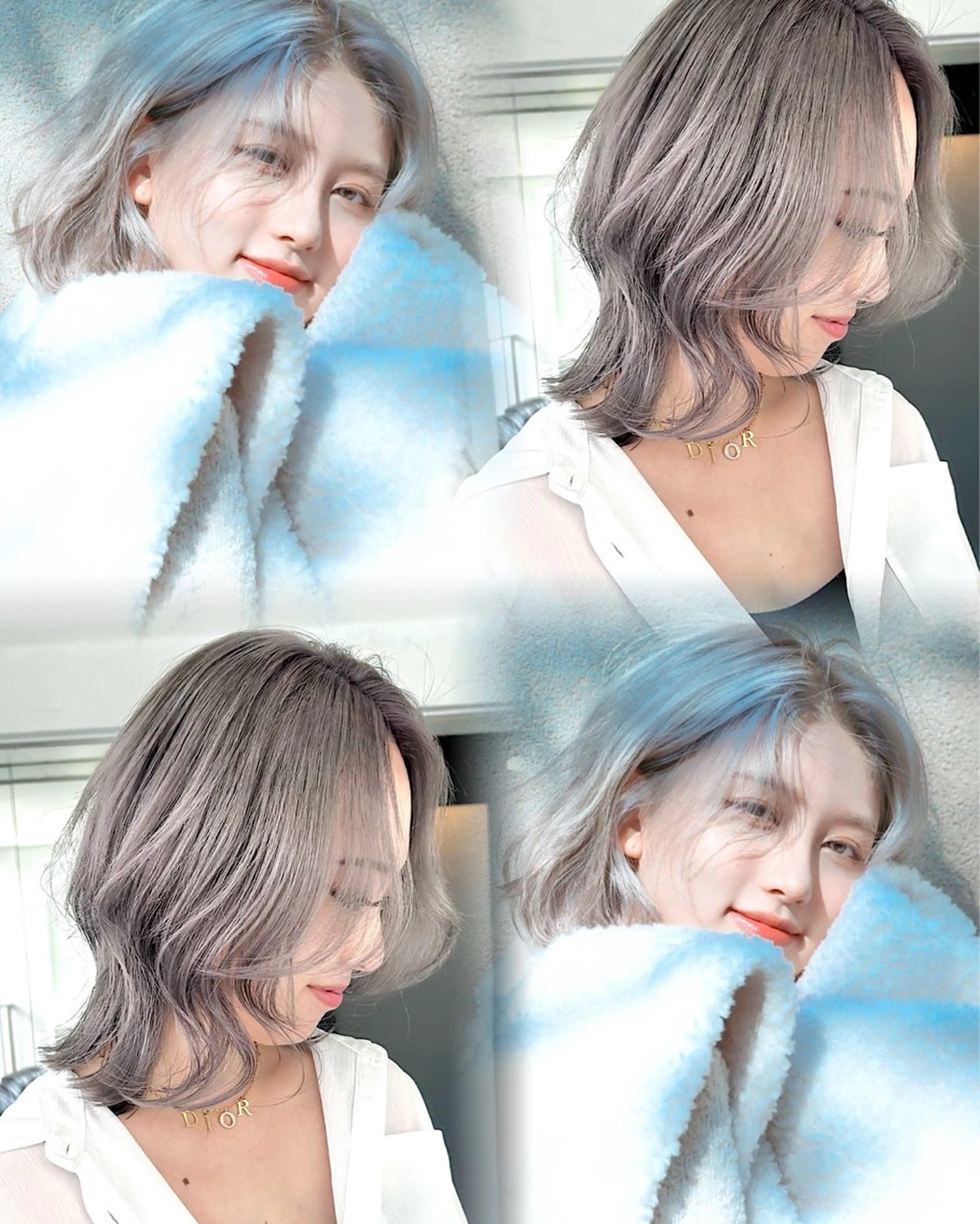 🦋【今からの季節に】ダブルカラー+オンカラー+髪質改善トリートメントの写真