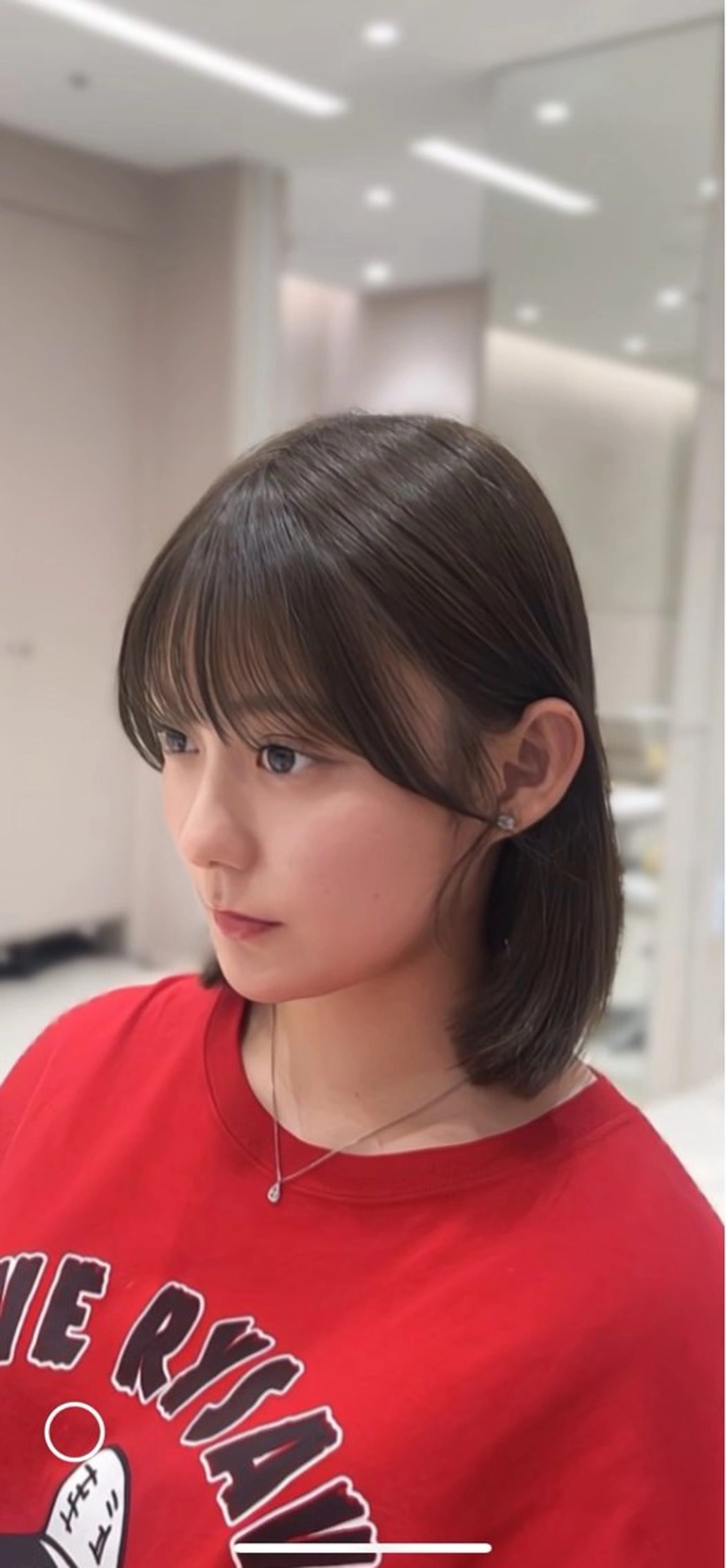 ショート ✨韓国風レイヤー/ くびれ巻き🖤　りくのヘアスタイル