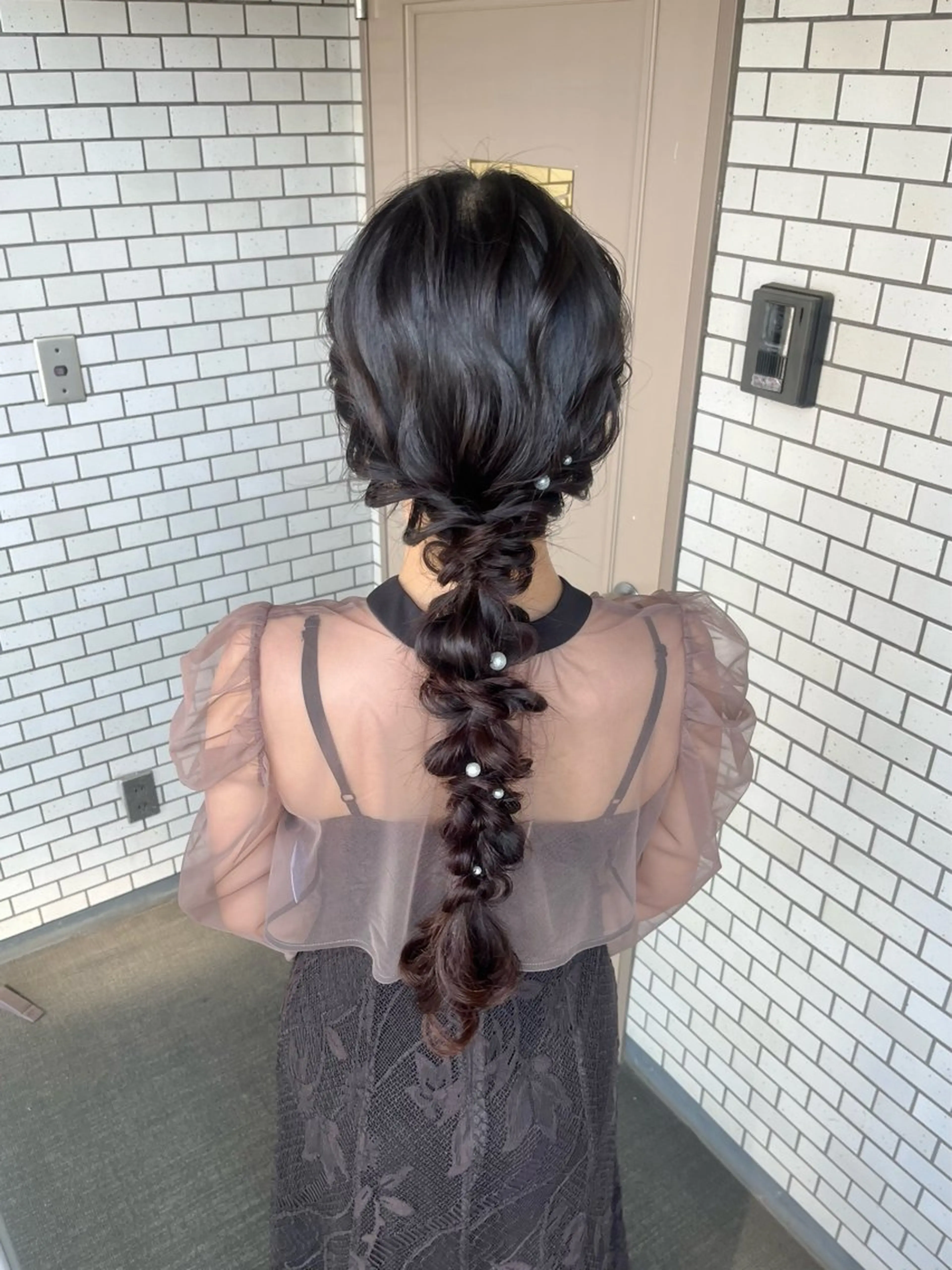ヘアアレンジ 結婚式・ブライダル 髪飾り ヘアセット 参列 ✽ 推し活ヘア 💕ゆり🐈🐾のヘアスタイル