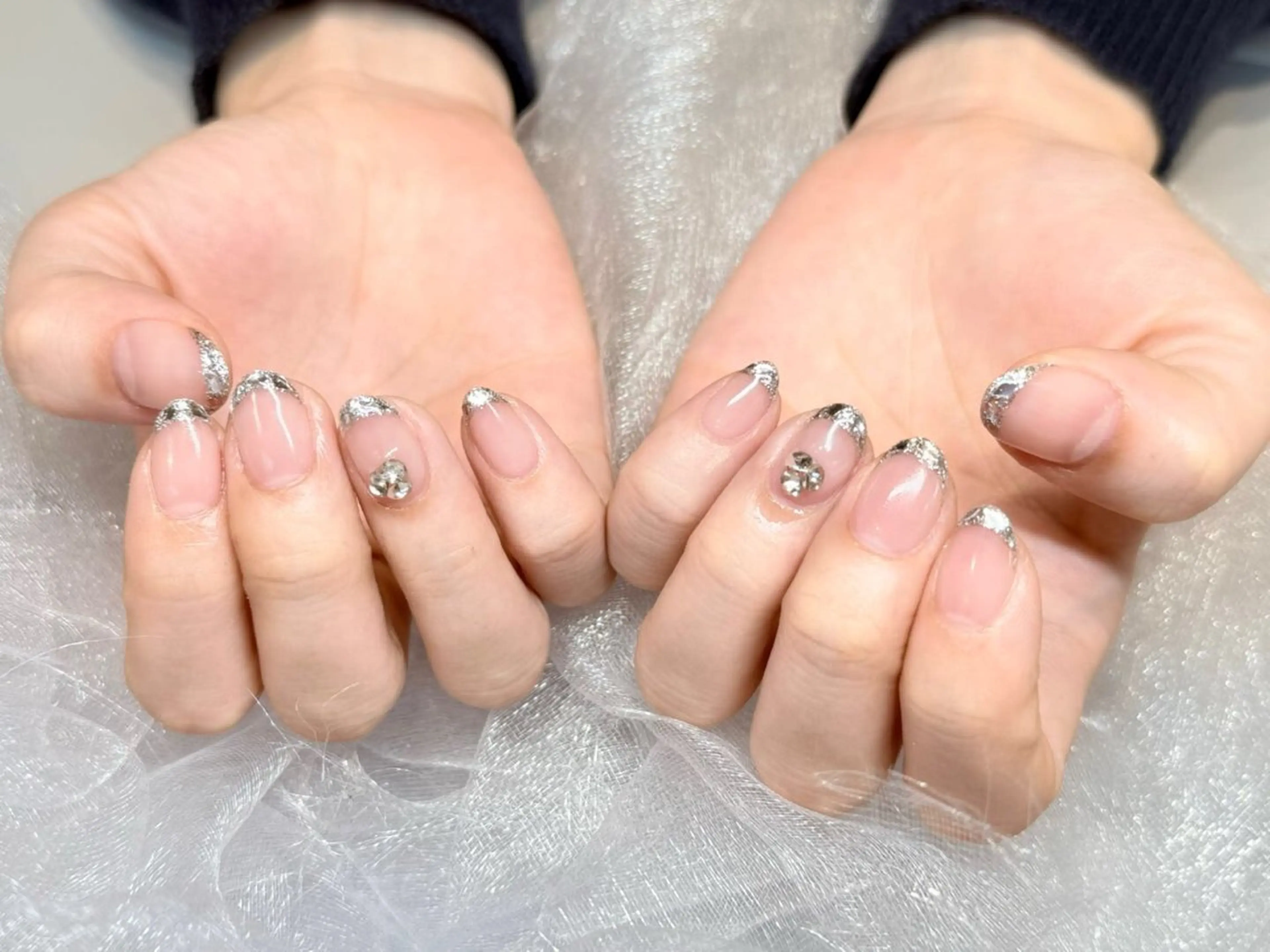 ガラスフレンチ/ミラーフレンチ/オーロラフレンチの写真