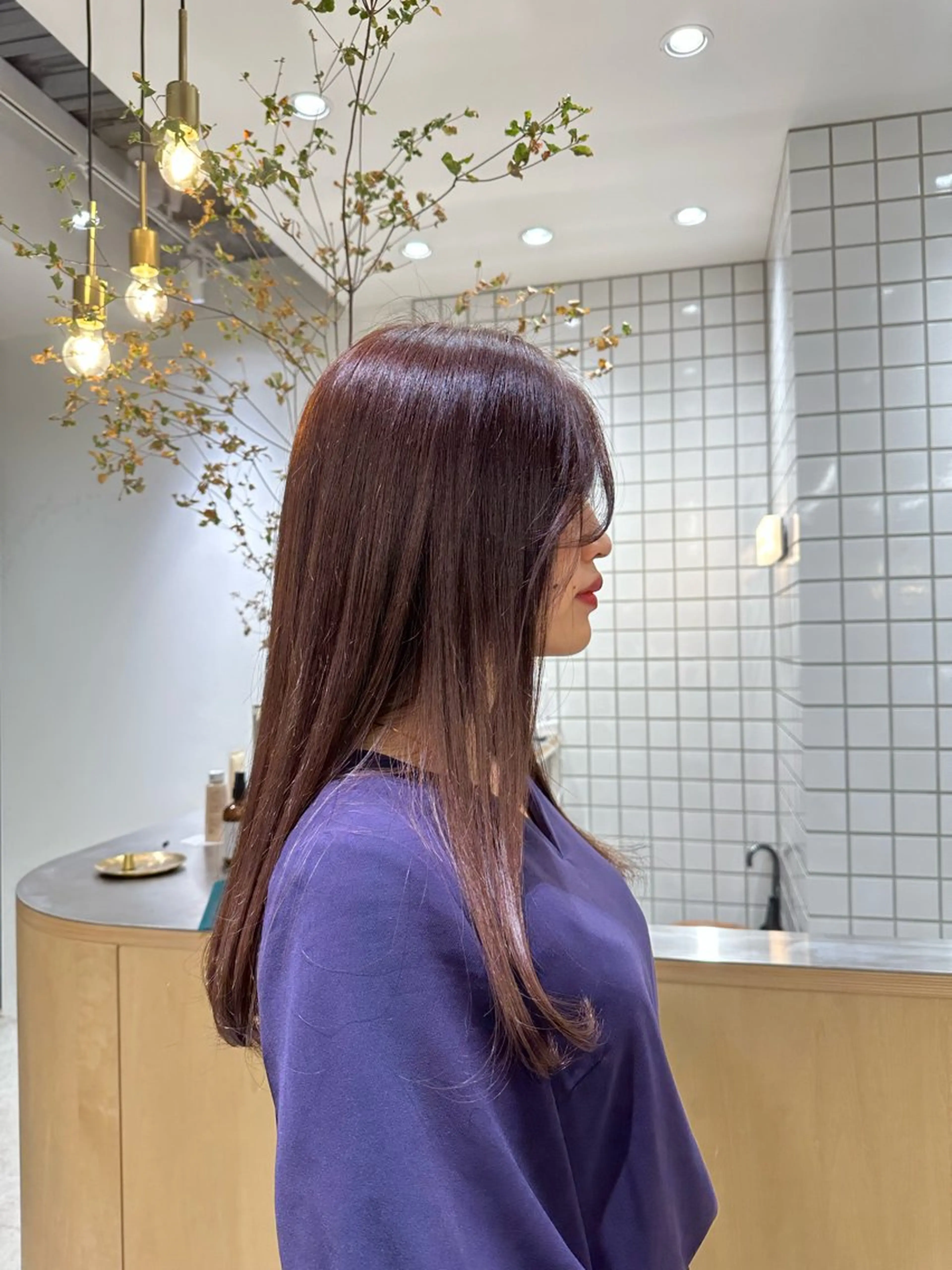 ロング ヘアカラー 🍇透明感カラー/ カットひかる🍒のヘアスタイル