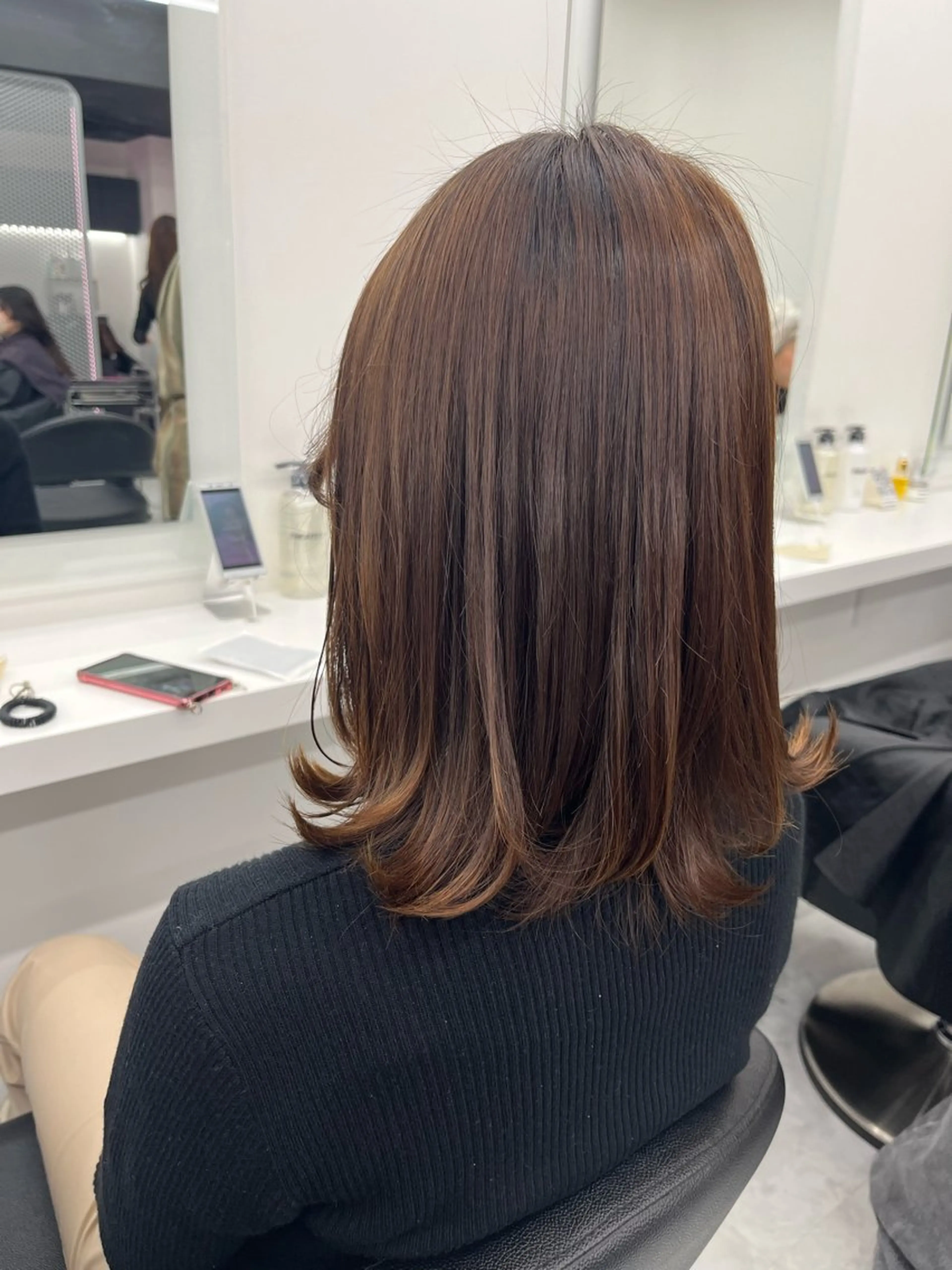 ミディアム カラー ブラウンカラー イエローカラー ヘアカラー トリートメント 💖トレンド夏 カラー💖FUTAのヘアスタイル