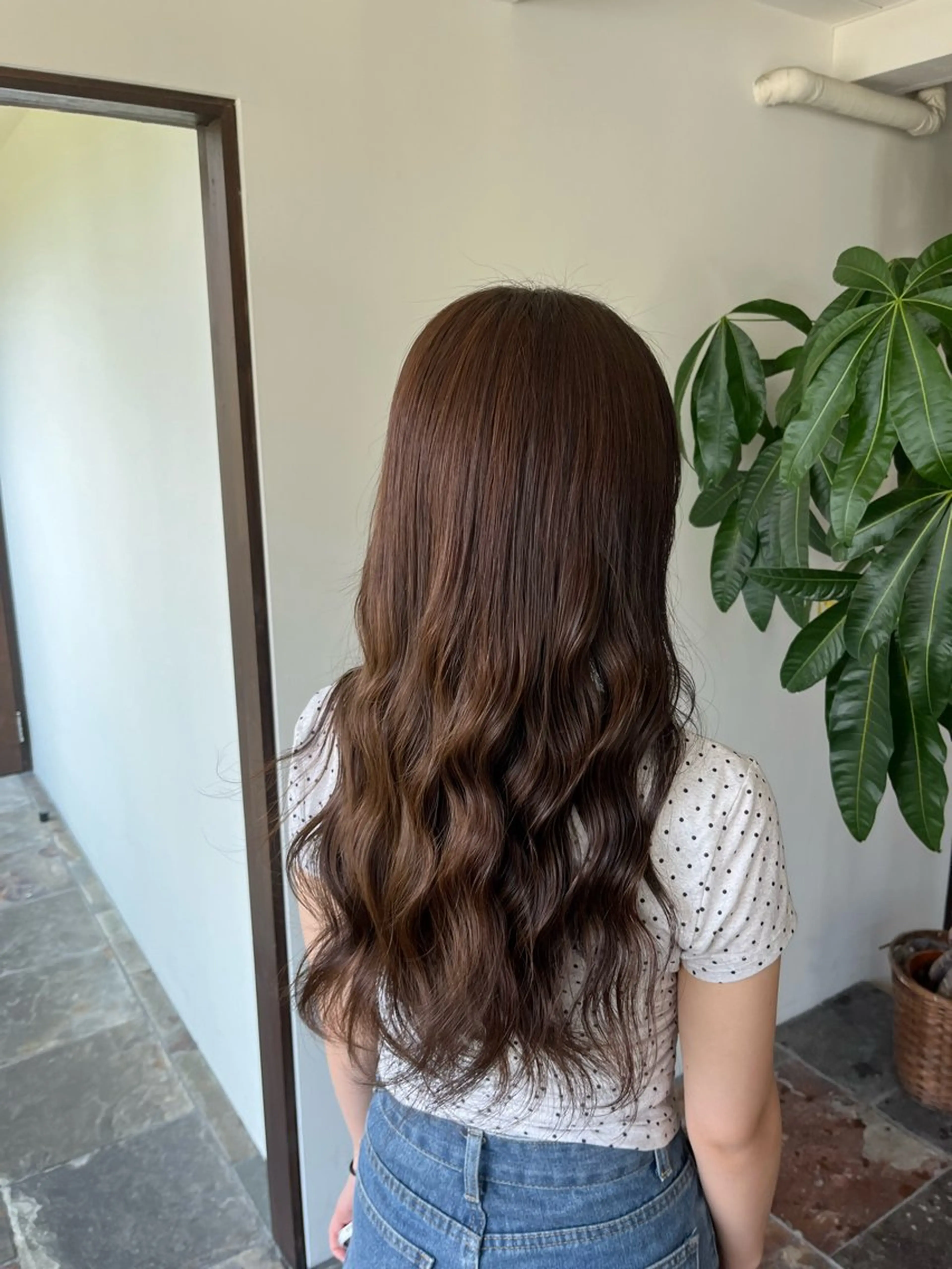 カラー オリーブカラー 西宮北口　　yua モデル募集中のヘアスタイル