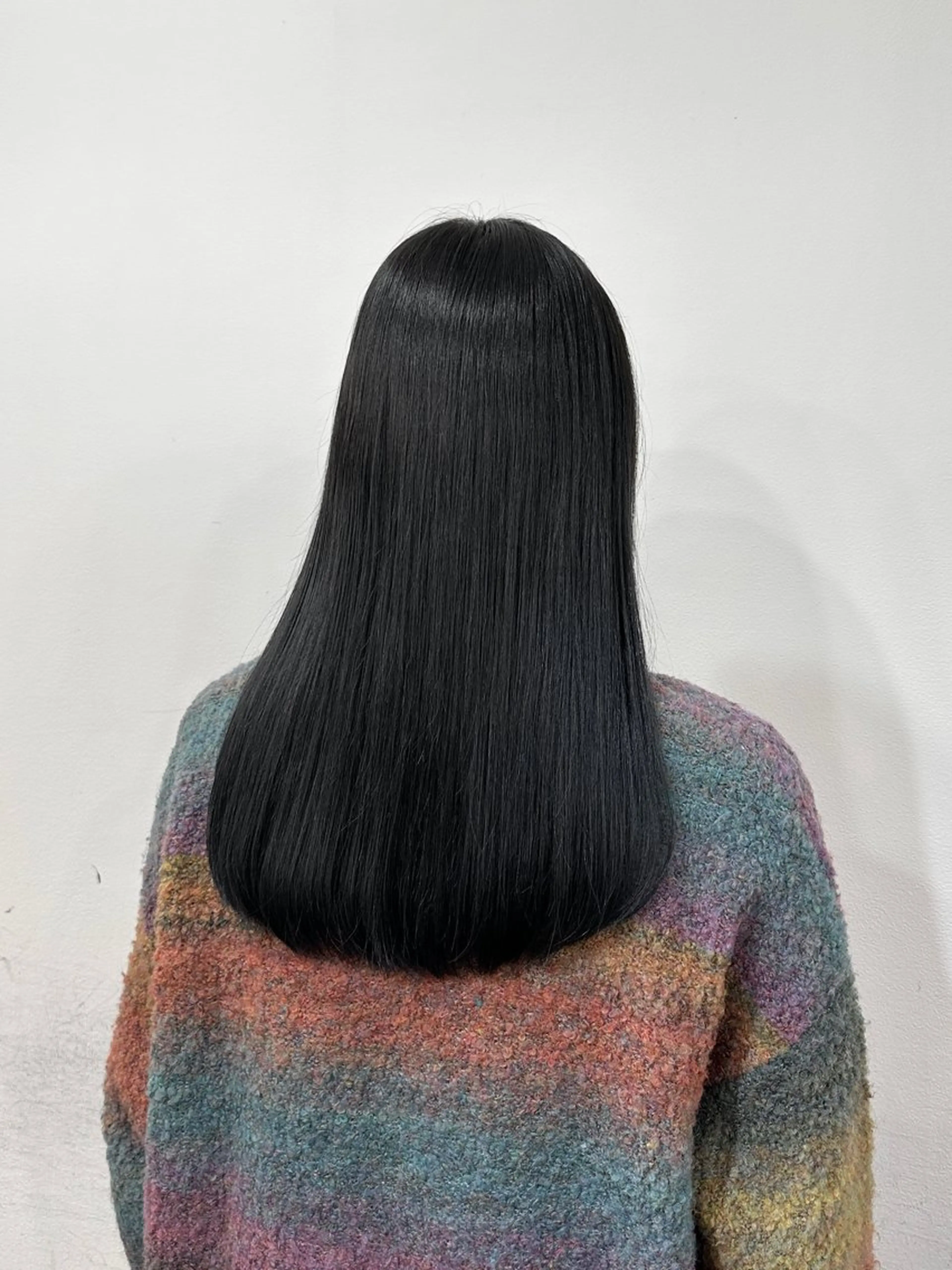 ロング パーマ くせ毛 縮毛矯正 ストレートパーマ 磯　亜由香 🌷ブリーチのヘアスタイル