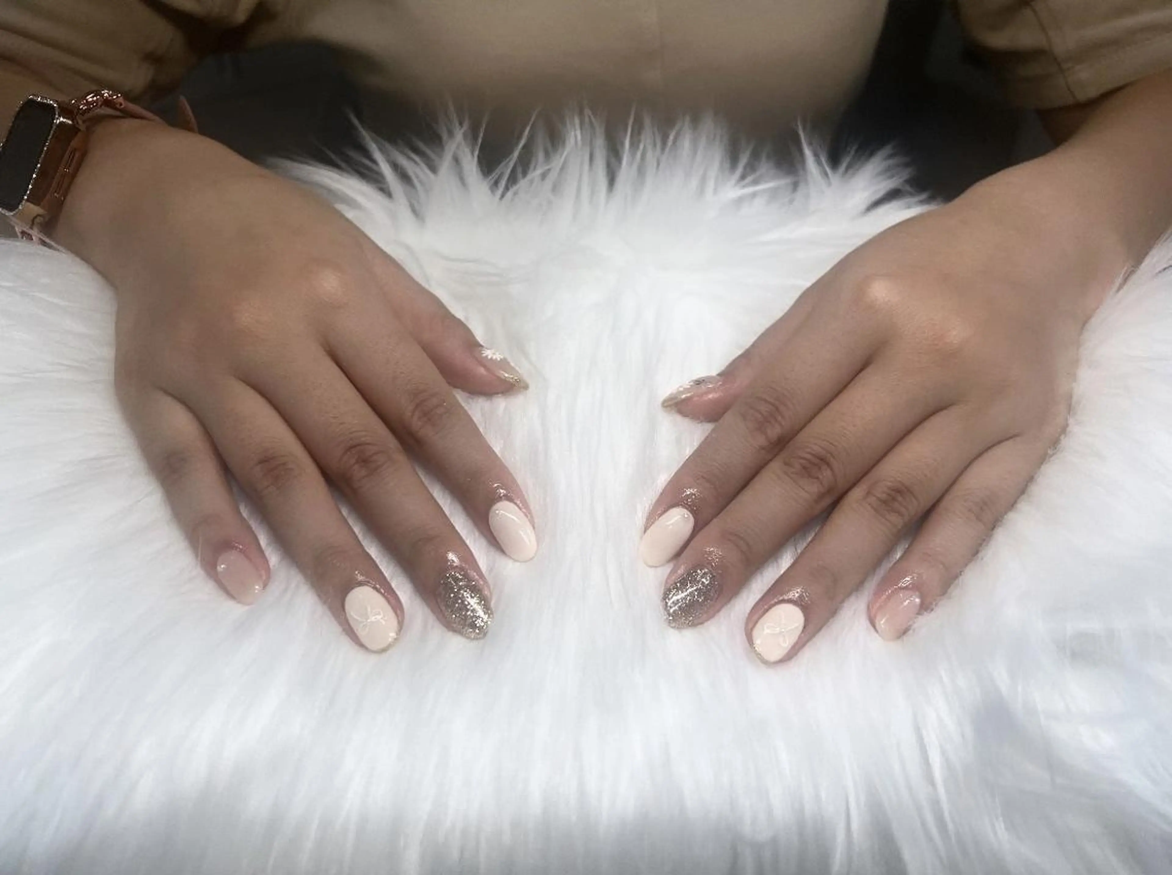 ネイル ラメ(グリッター) シンプルネイル Nail Salon Lindaのネイルデザイン
