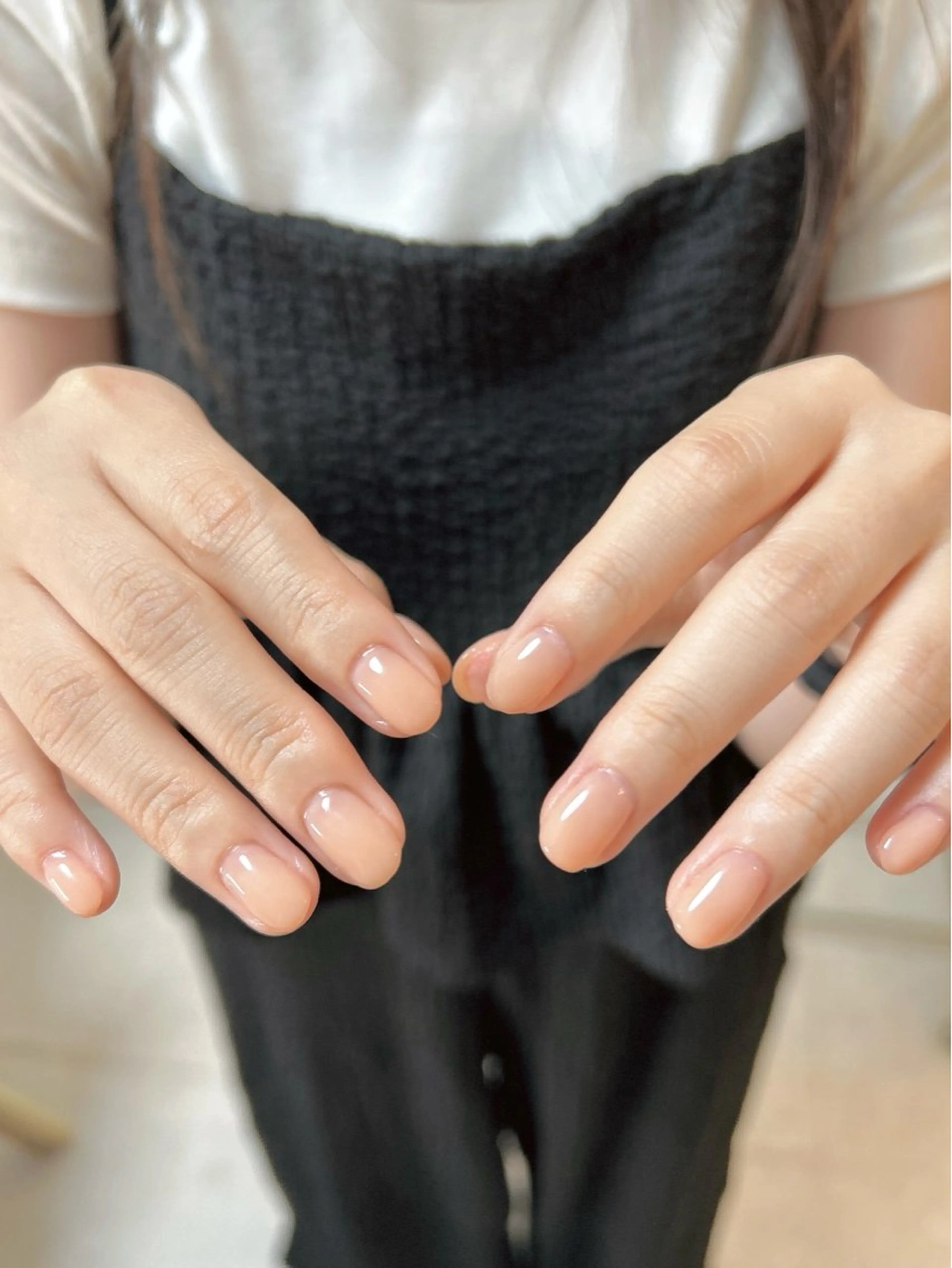 ネイル オレンジ ハンドネイル ten nail salon　かえでのネイルデザイン