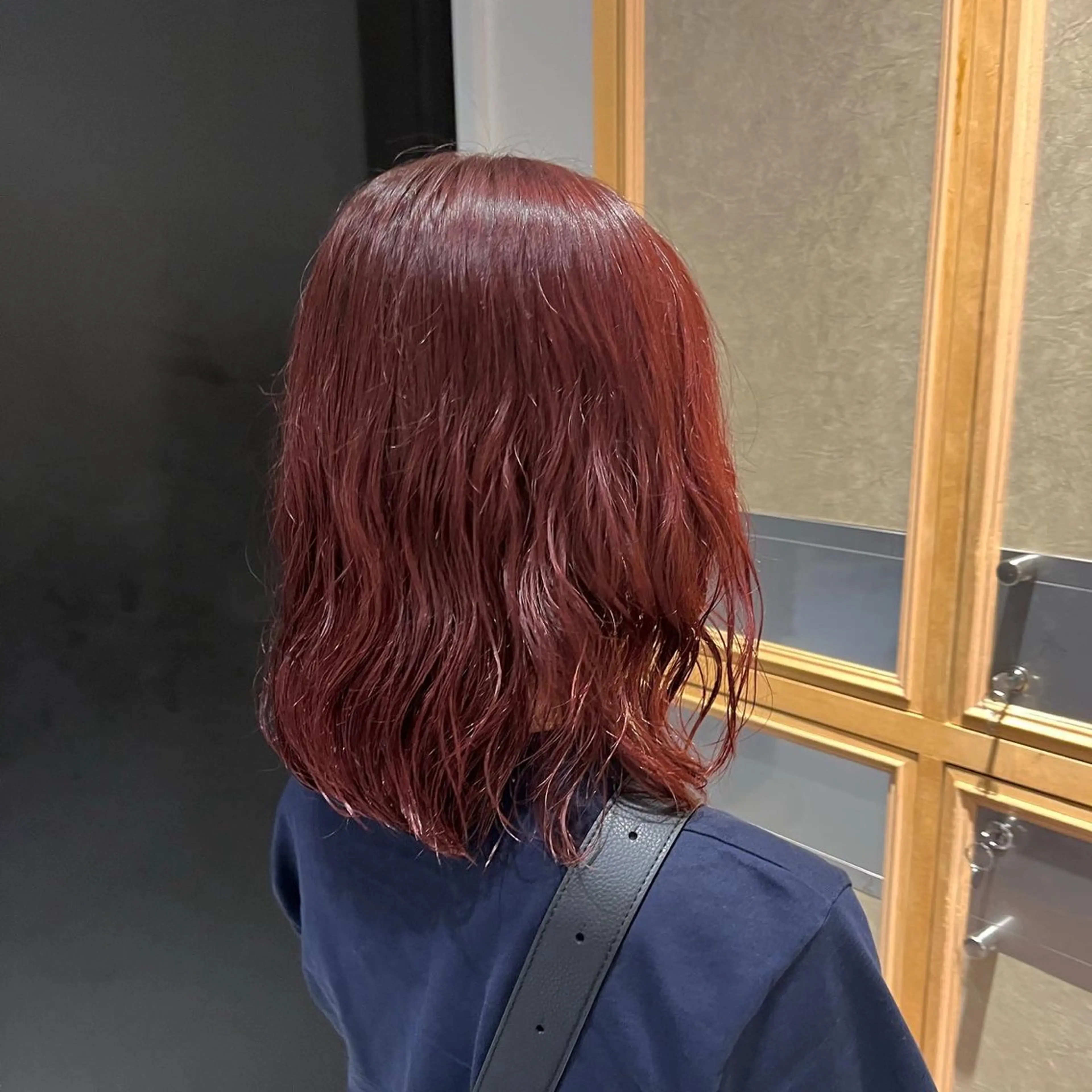 ミディアム カラー パーマ ナミ🩶暗髪/暖色 ❤️/透明感/縮毛のヘアスタイル