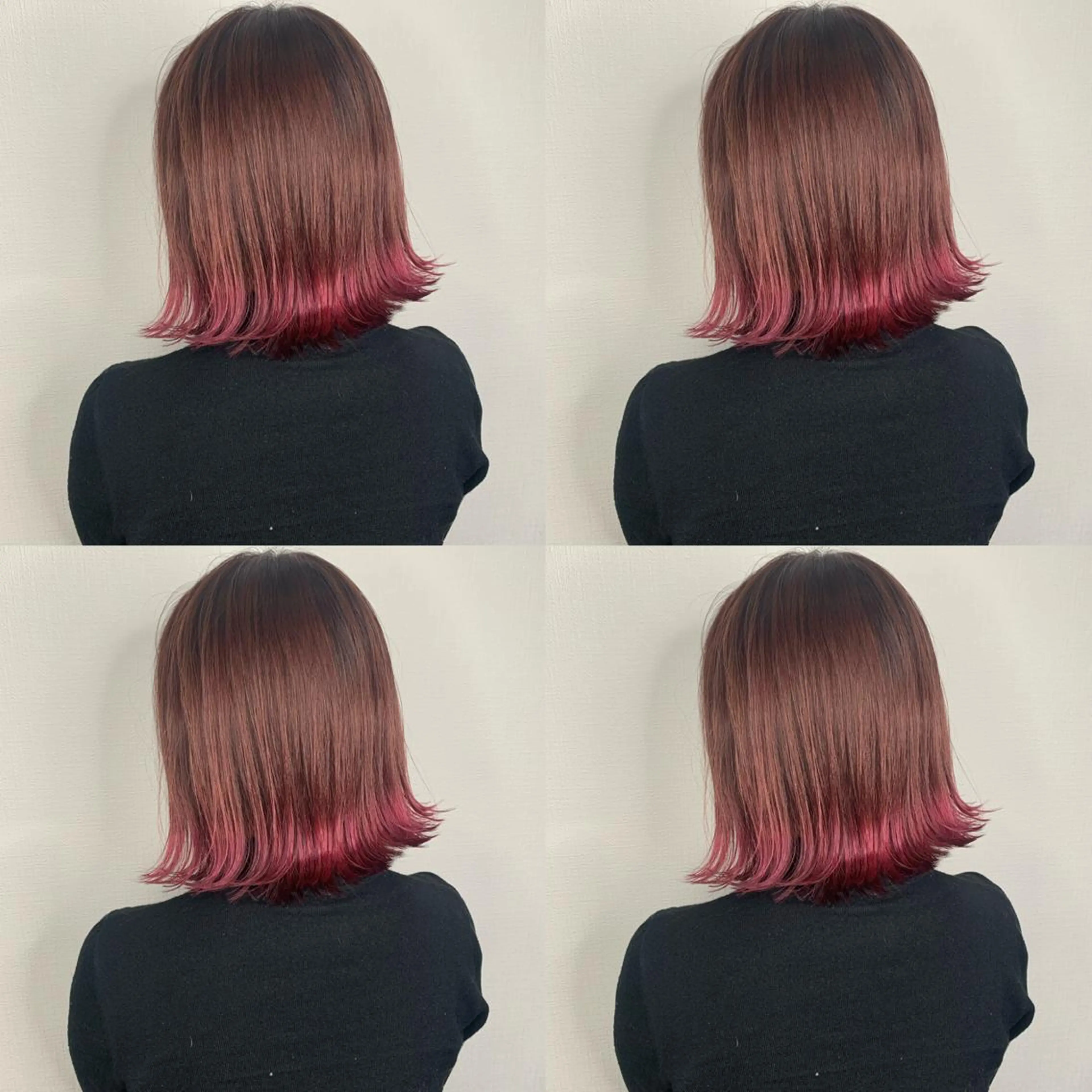 ショート カラー ベージュカラー カシス ピンクカラー ピンクベージュ ヘアカラー 袴田 伊代のヘアスタイル