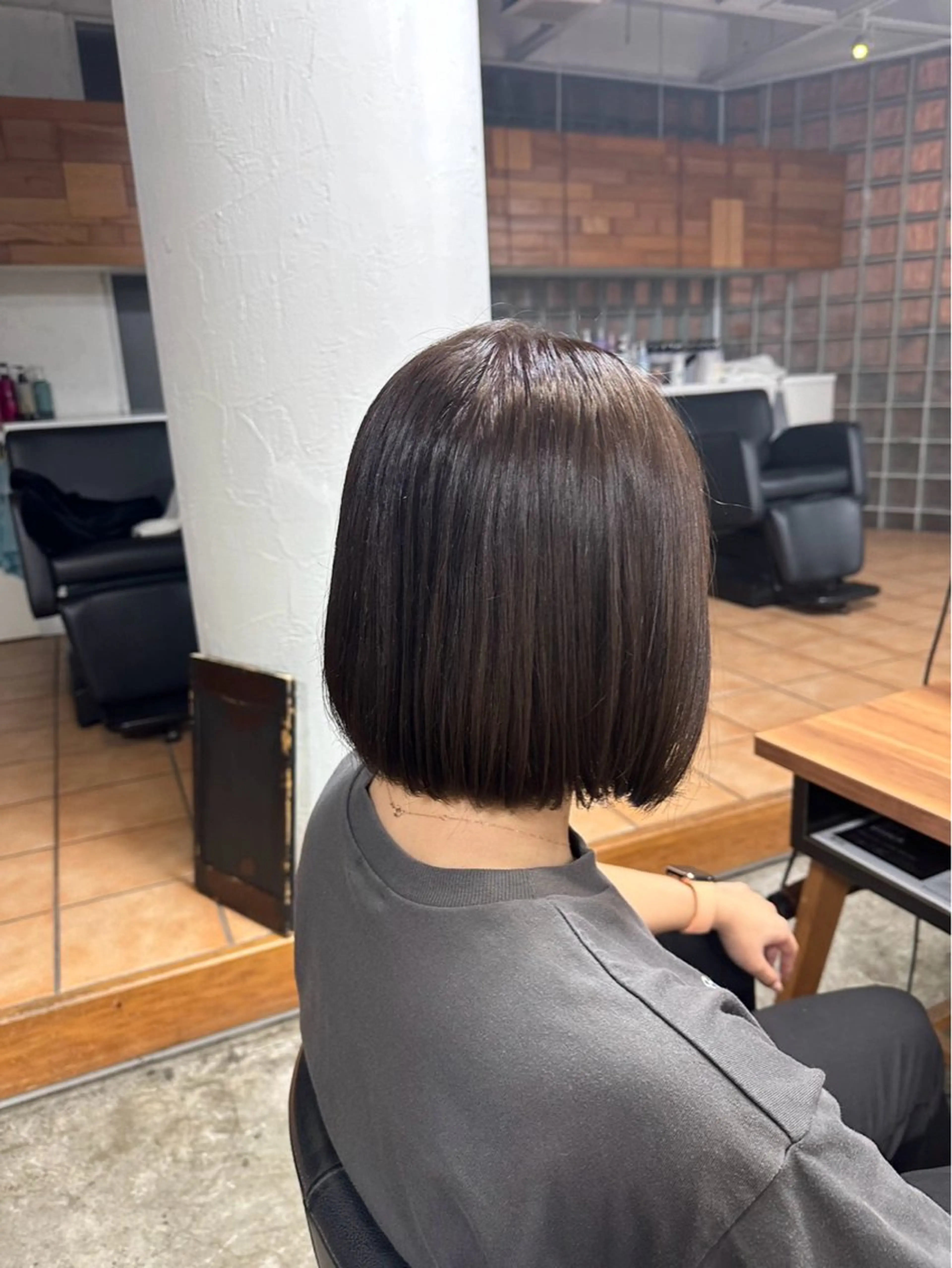 髪質改善カラーの写真