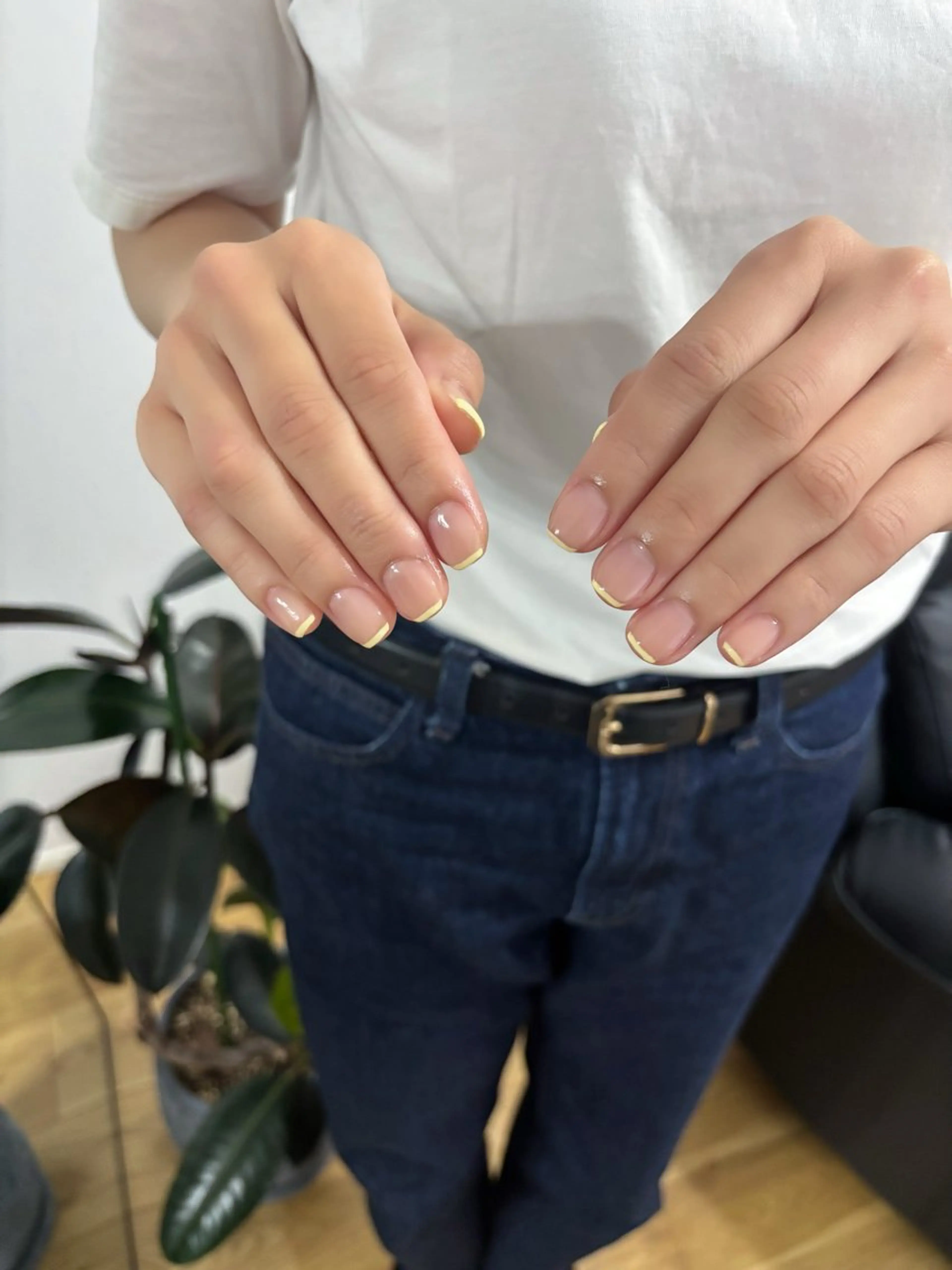 フレンチネイル(オフなし)の写真