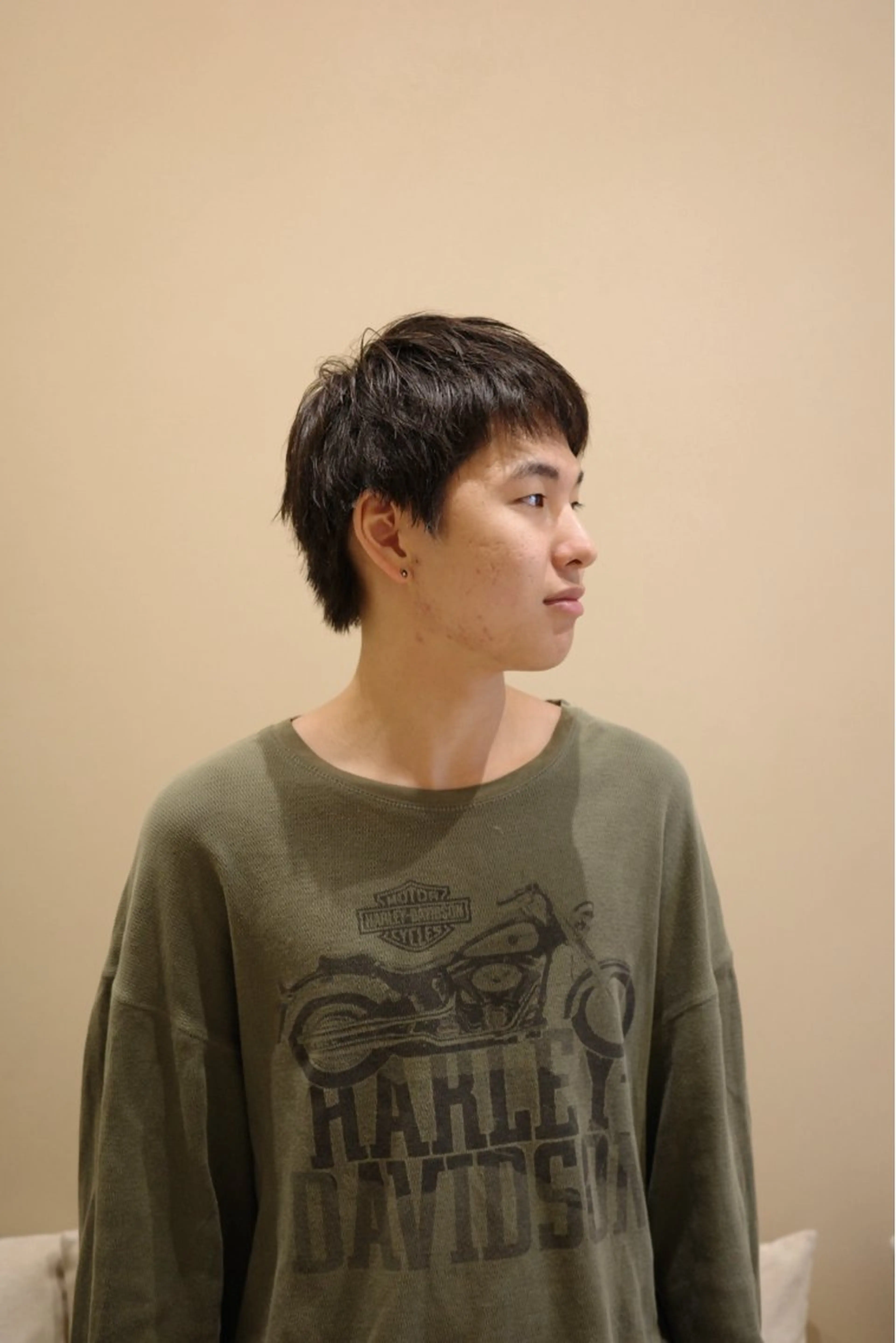 メンズ カット 韓国ヘア/髪質改善/ レイヤー/ブラウンのヘアスタイル