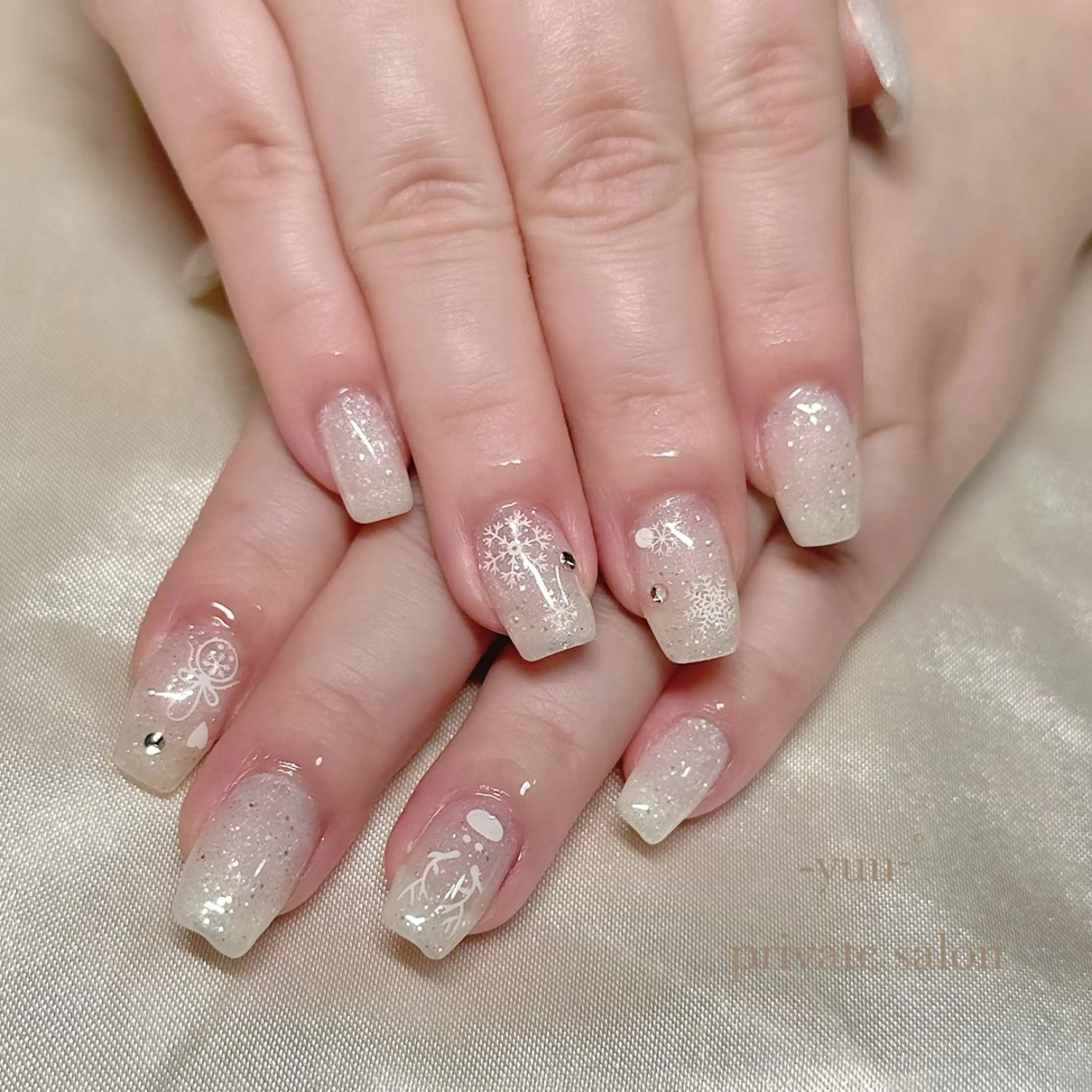 ネイル 冬ネイル クリスマス -yuu-所属・Lino ﾟのネイルデザイン