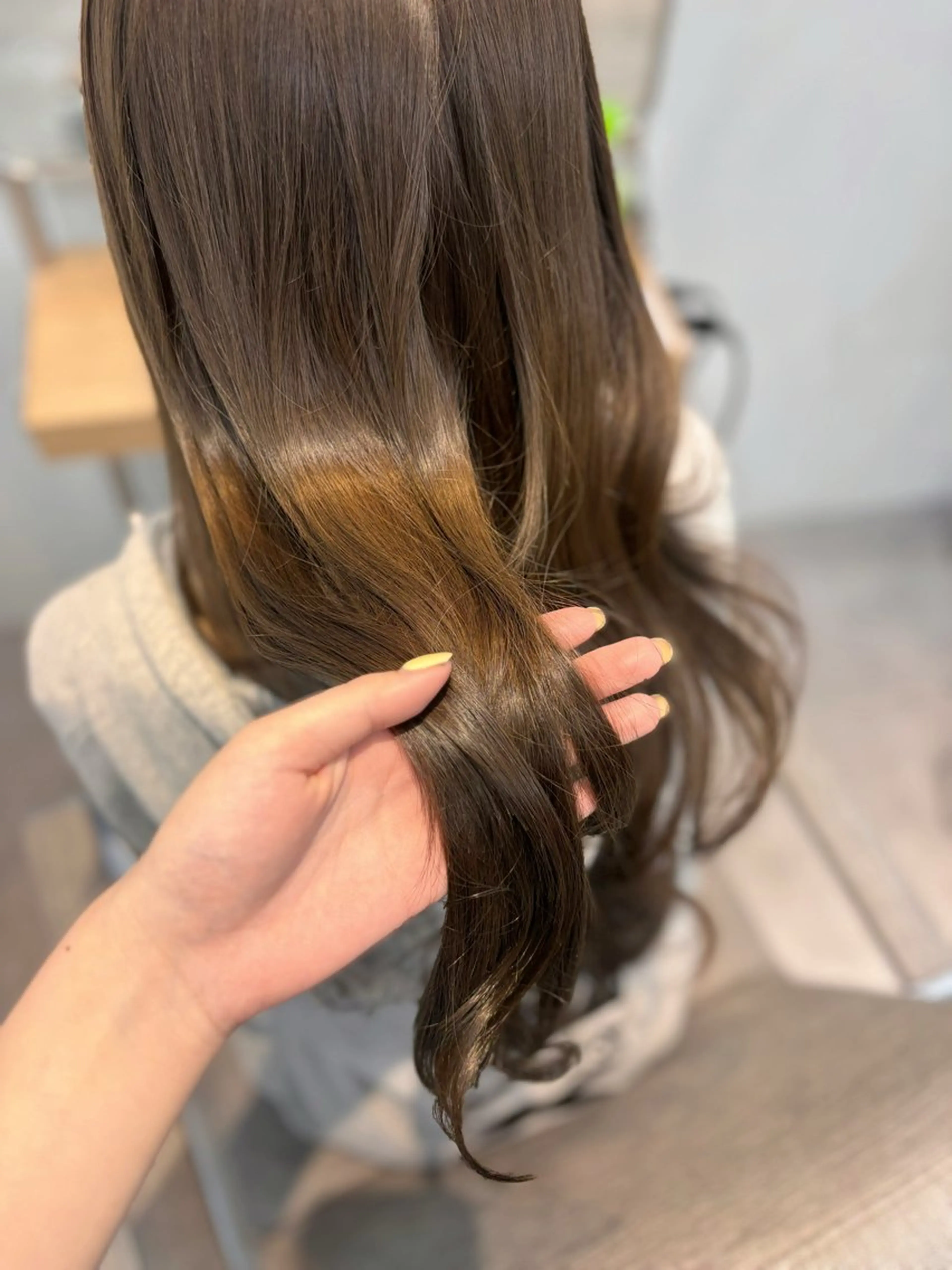 セミロング ヘアカラー トリートメント 透明感/韓国/ miyu 🎀のヘアスタイル