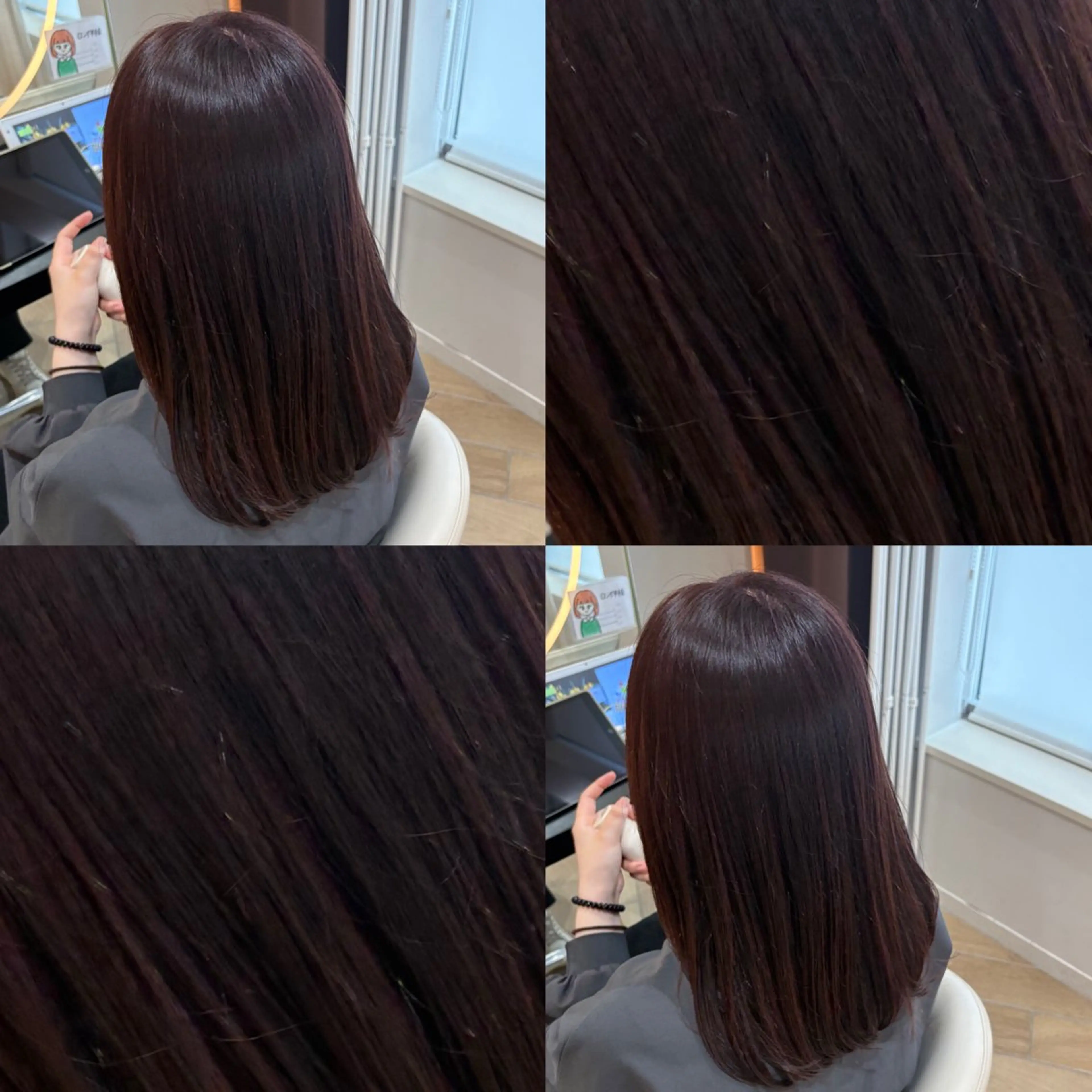 セミロング カラー ヘアカラー 🎀ピンクカラー/ 推しカラー/のの🎀のヘアスタイル
