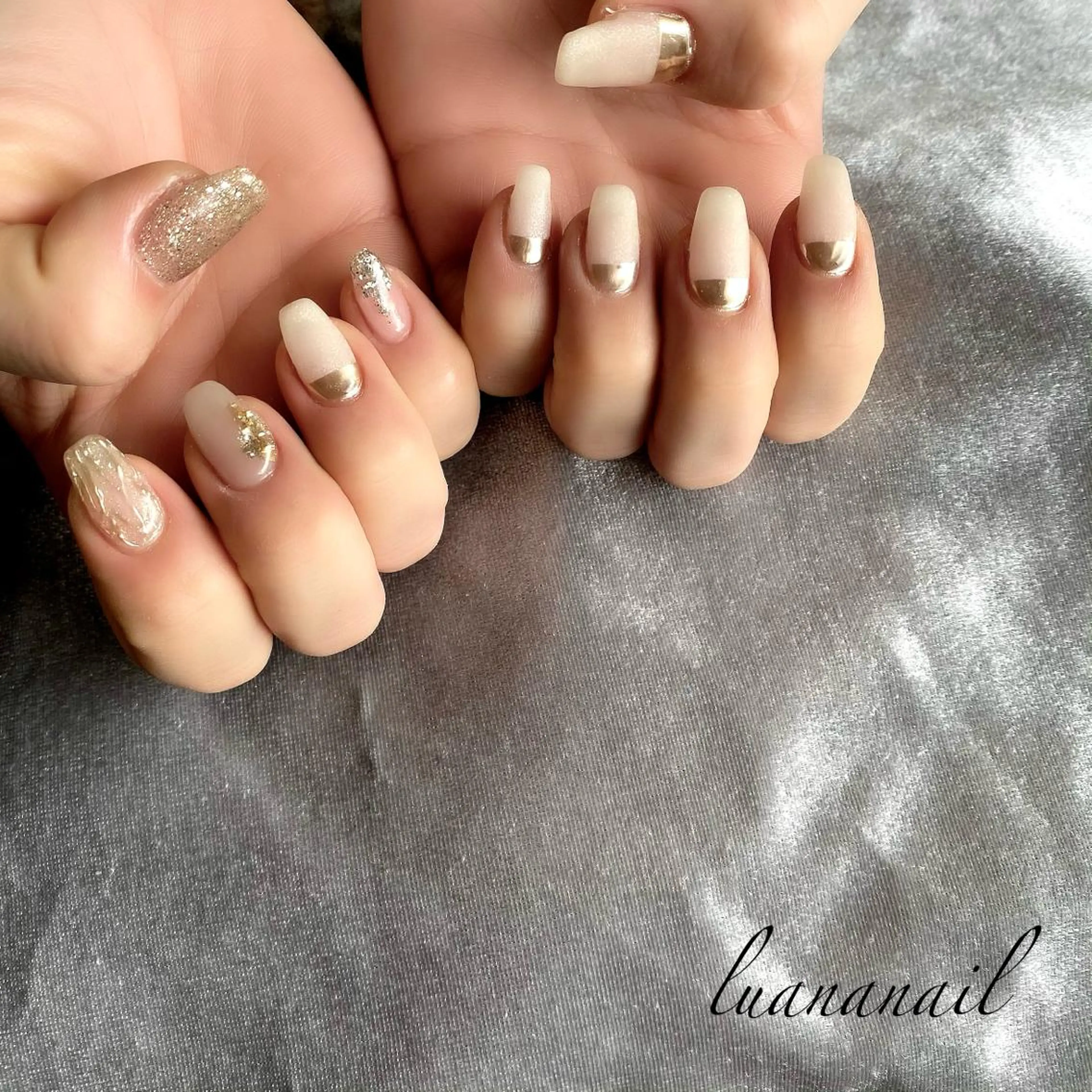 ネイル ニュアンスネイル ハンドネイル luana nailのネイルデザイン