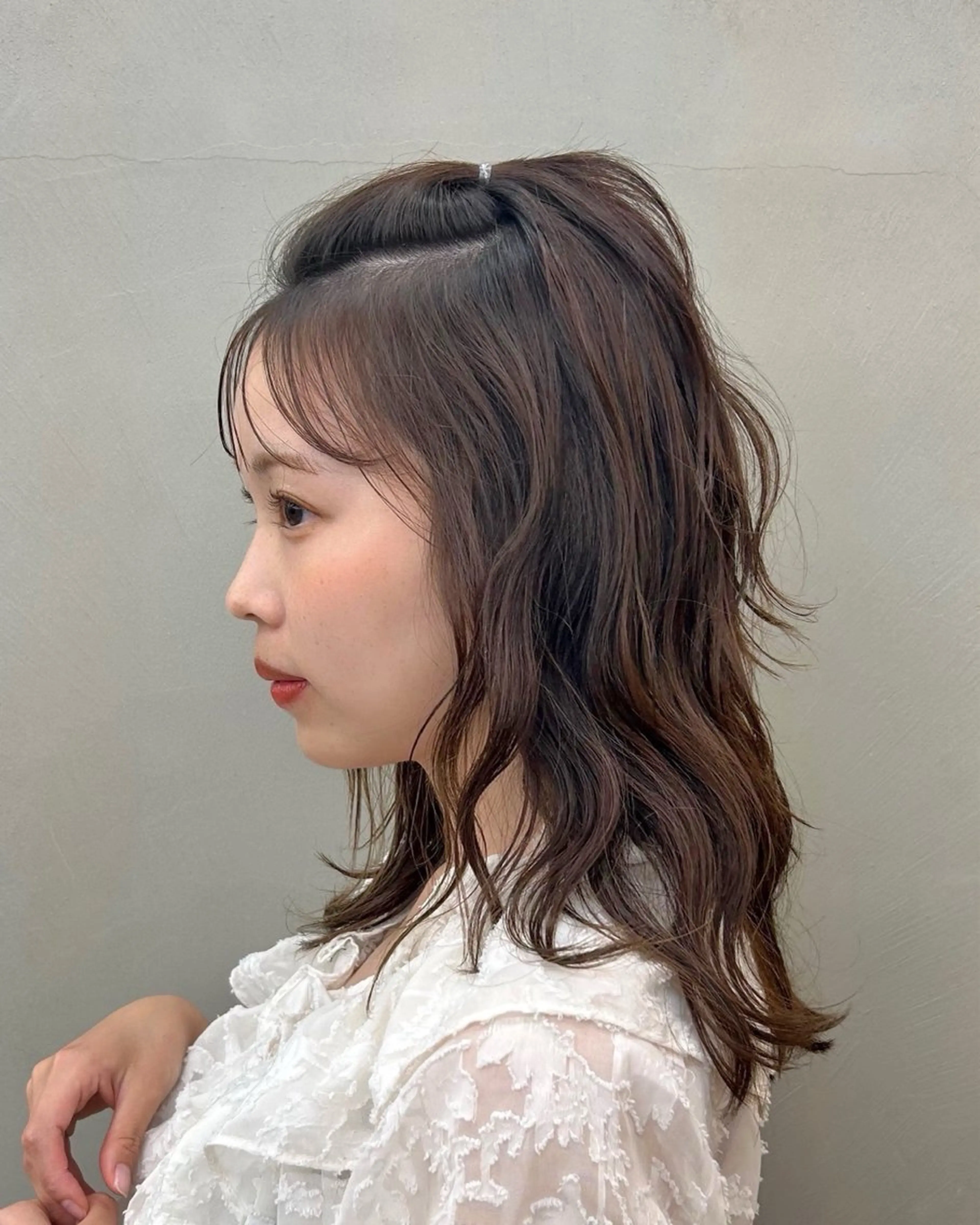 ミディアム 🍏あおい 🍏 似合わせカラーのヘアスタイル