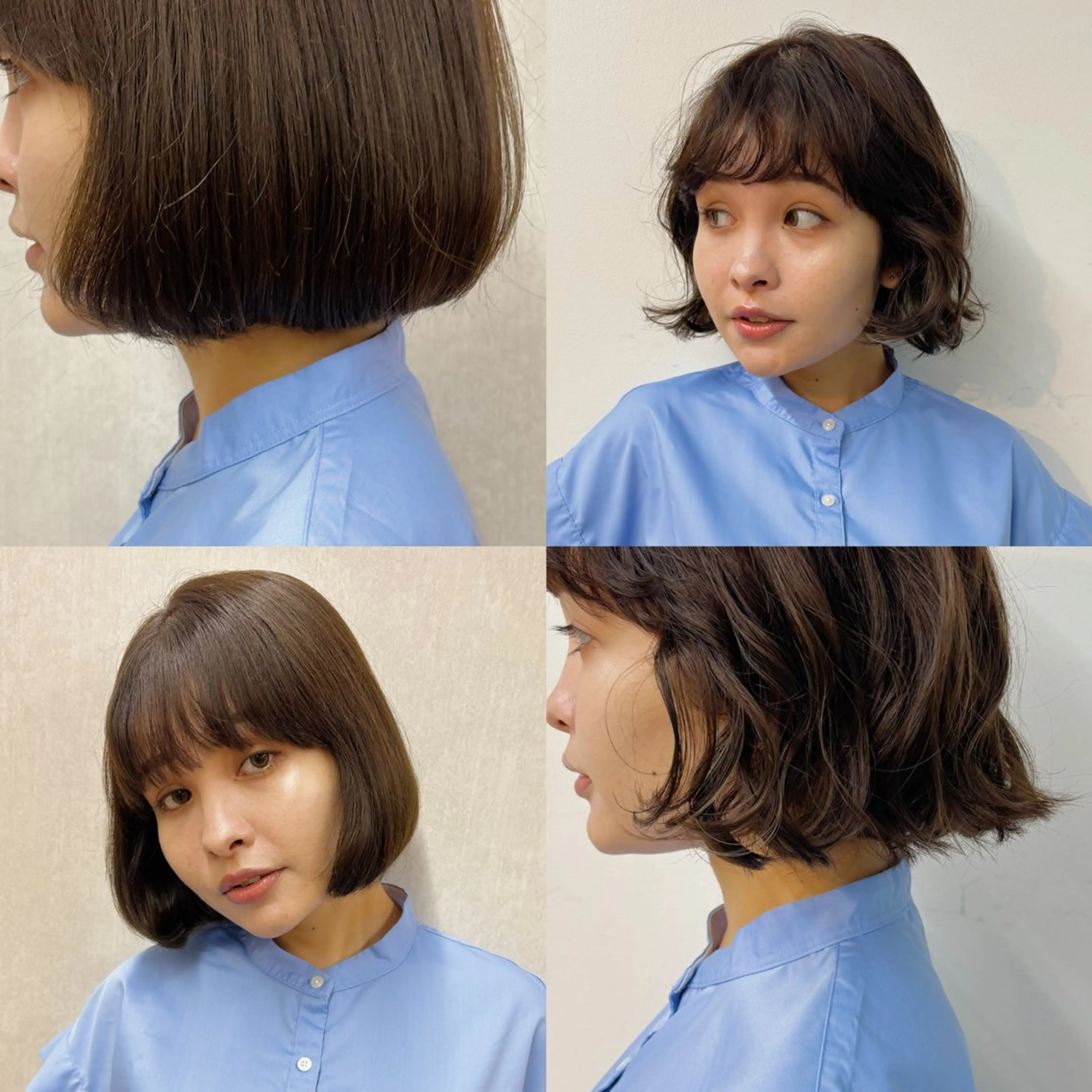 パーマ ボブ カット パーマ トリートメント はじめてパーマ/ 親しみやすさ/さくらのヘアスタイル