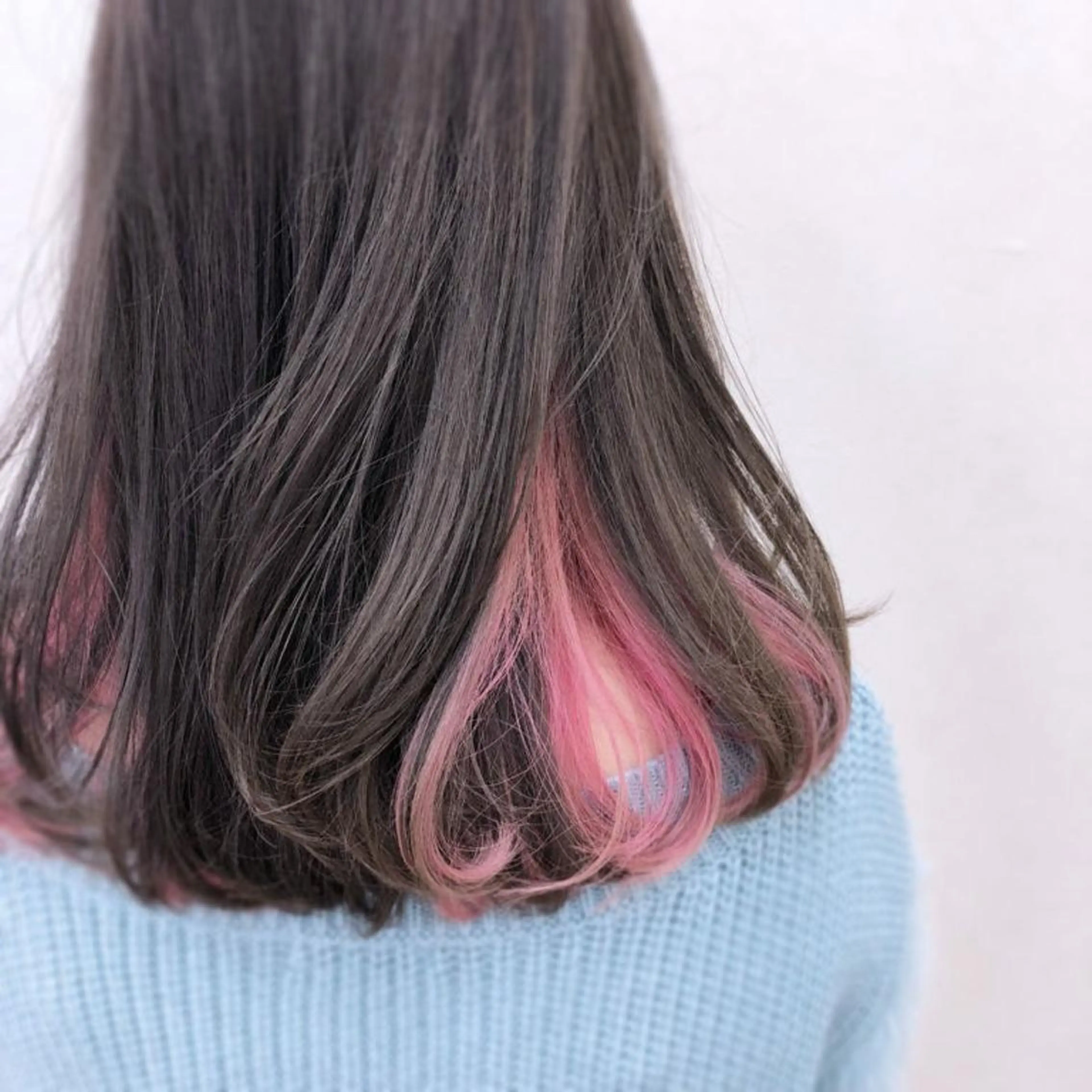 セミロング カラー パーマ ヘアアレンジ キッズ インナーカラー ピンクカラー エクステ HIME. ＊*ヒメドットのその他イメージ