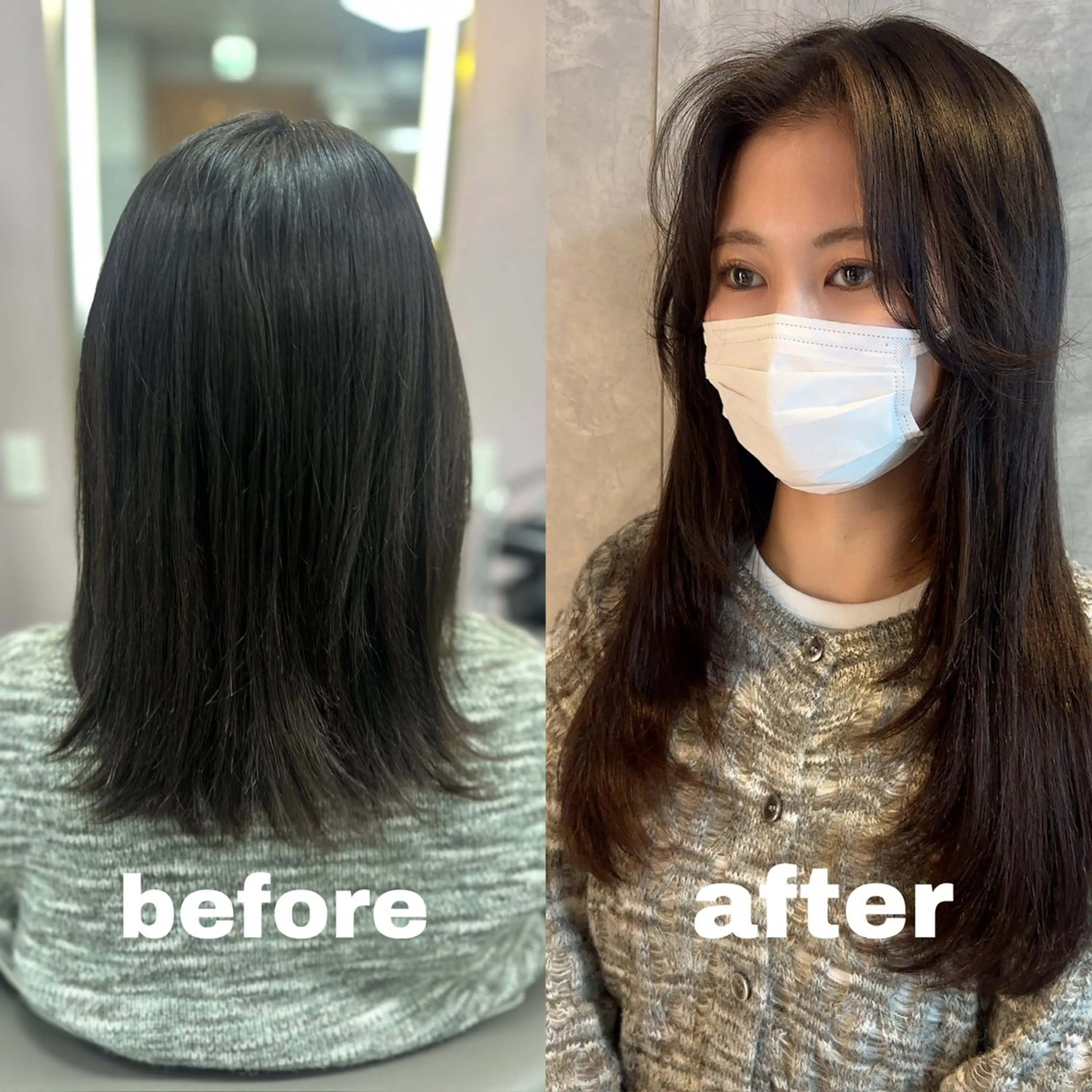 ロング ガルボヘアー心斎橋所属・プルエクステカラー専 門店ガルボヘアーのヘアスタイル