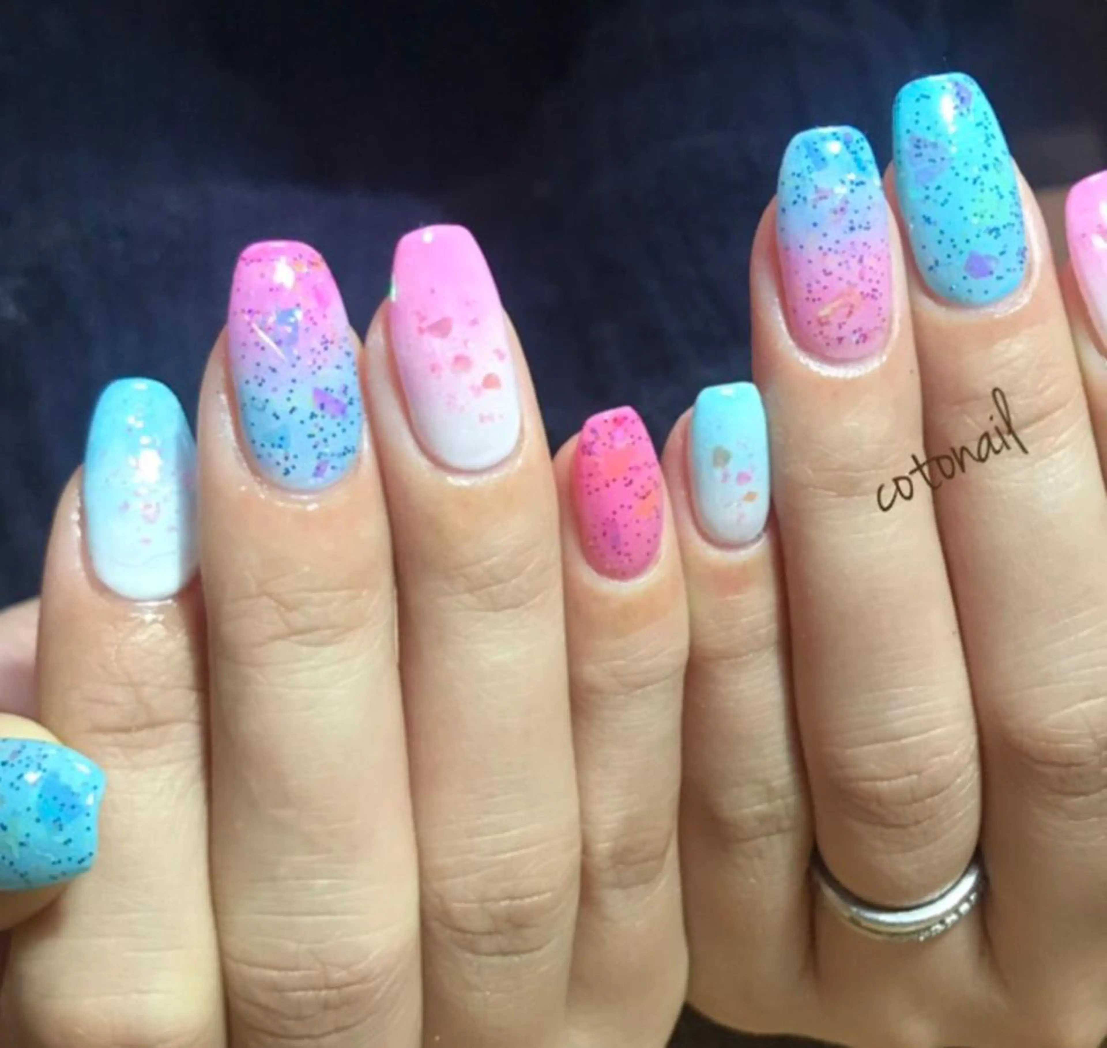 ロング ネイル ハンドネイル ツメトマツゲ .のネイルデザイン