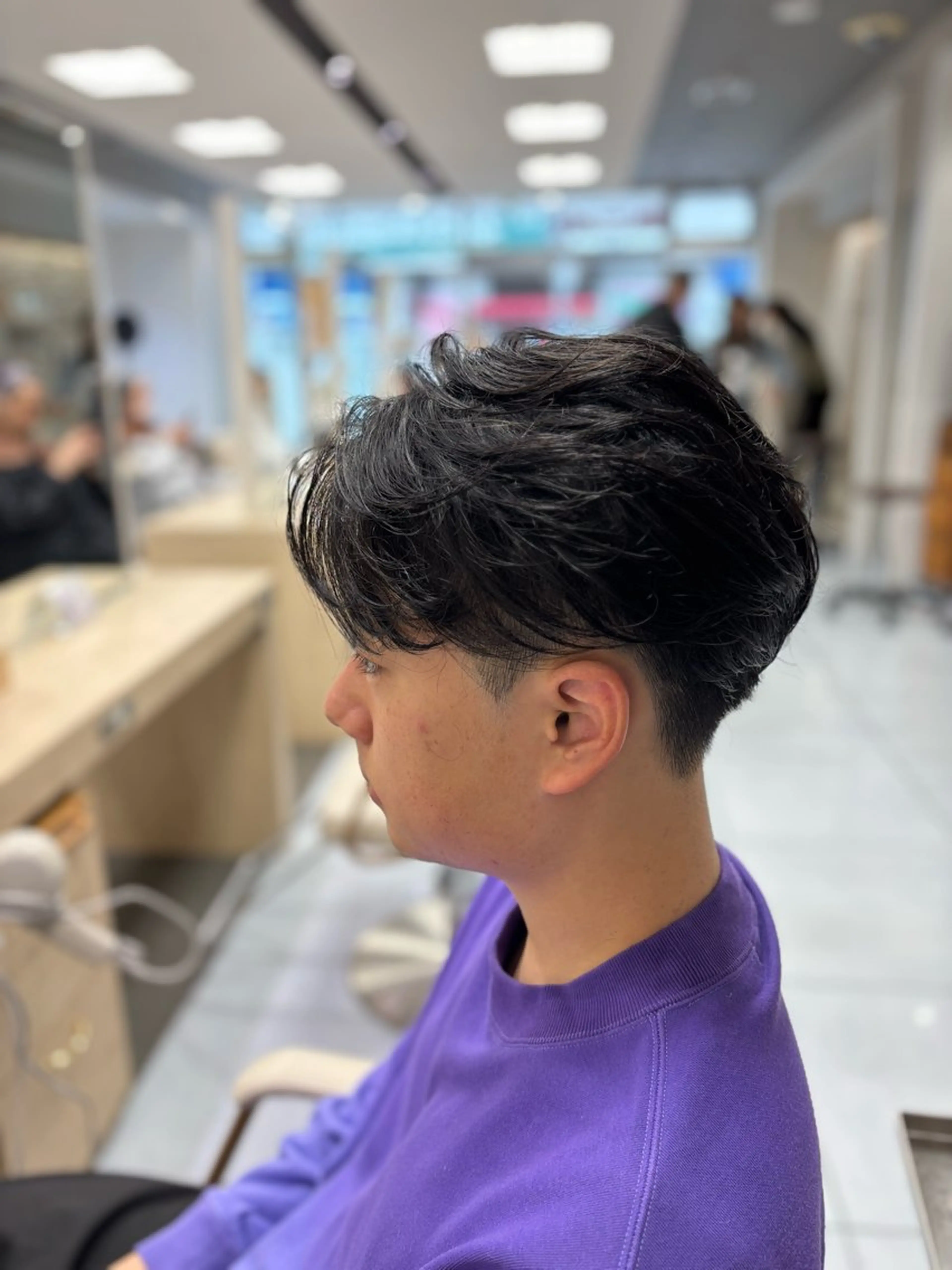 ショート パーマ メンズ カット パーマ メンズ特化韓国風 パーマスタイル/りんのヘアスタイル