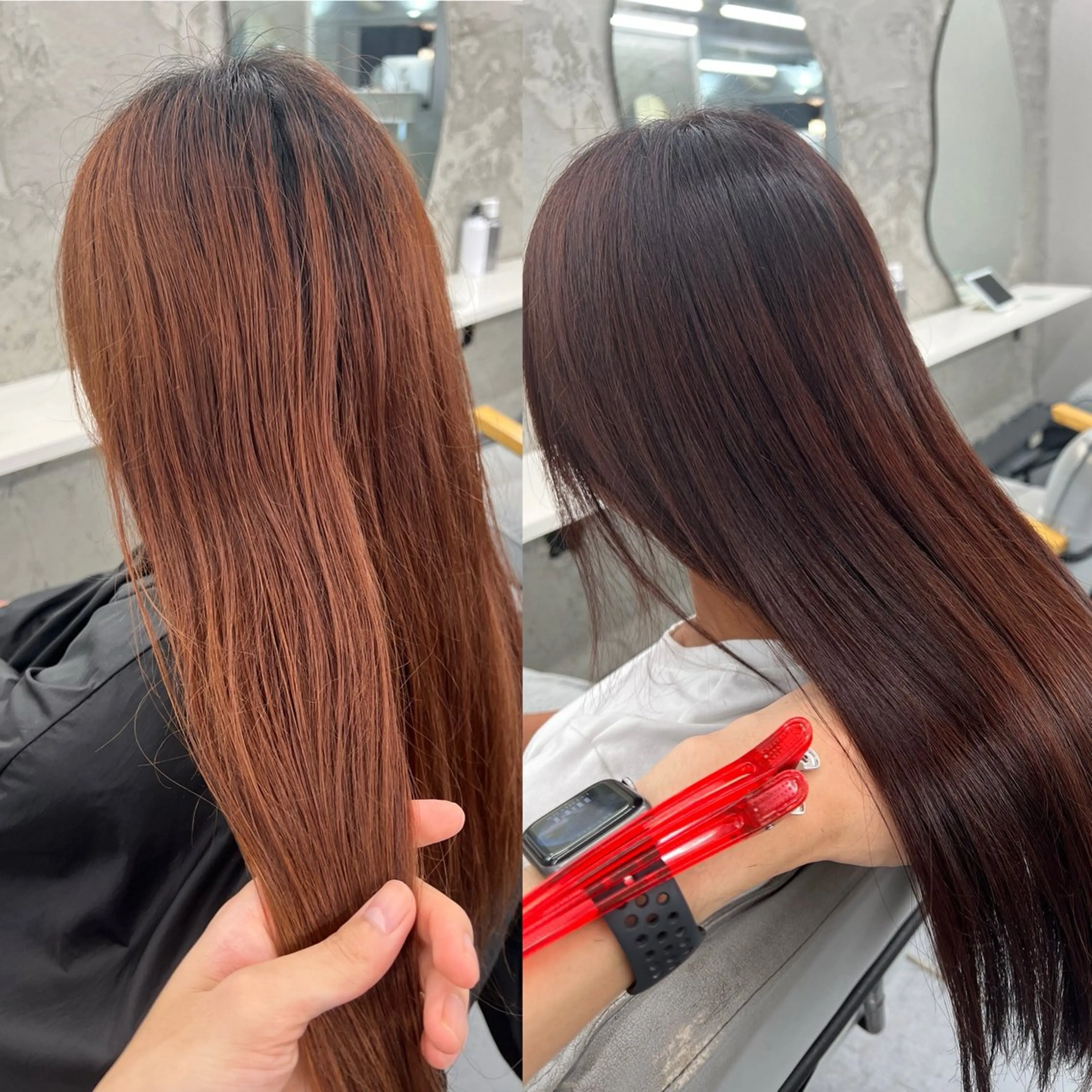 【✨一気にできるトータルメニュー✨】似合わせカット + 縮毛矯正+ ケアカラー + TOKIOトリートメントの写真