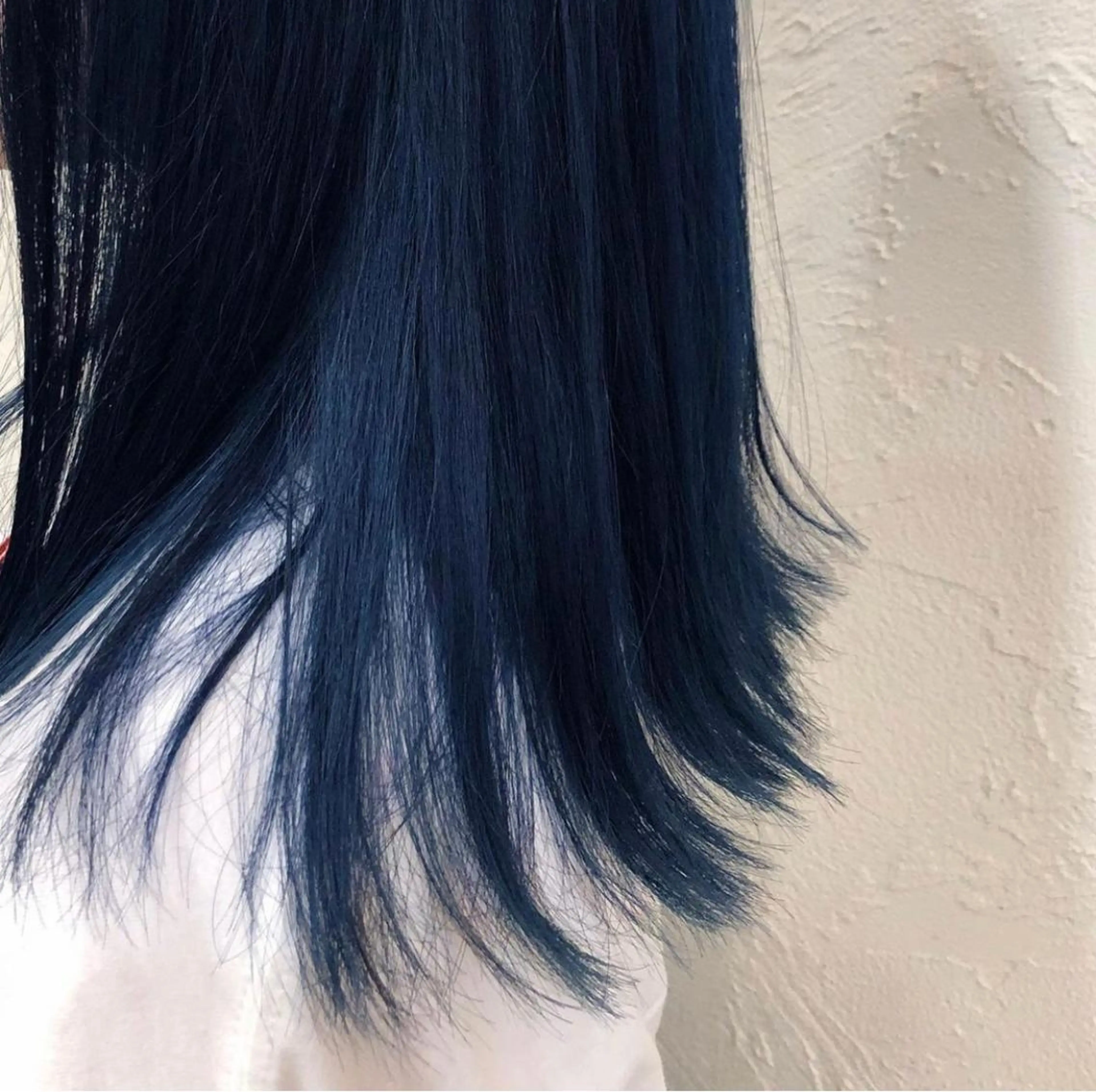 ミディアム カラー ヘアアレンジ ブルーカラー 角岡 真帆のヘアスタイル