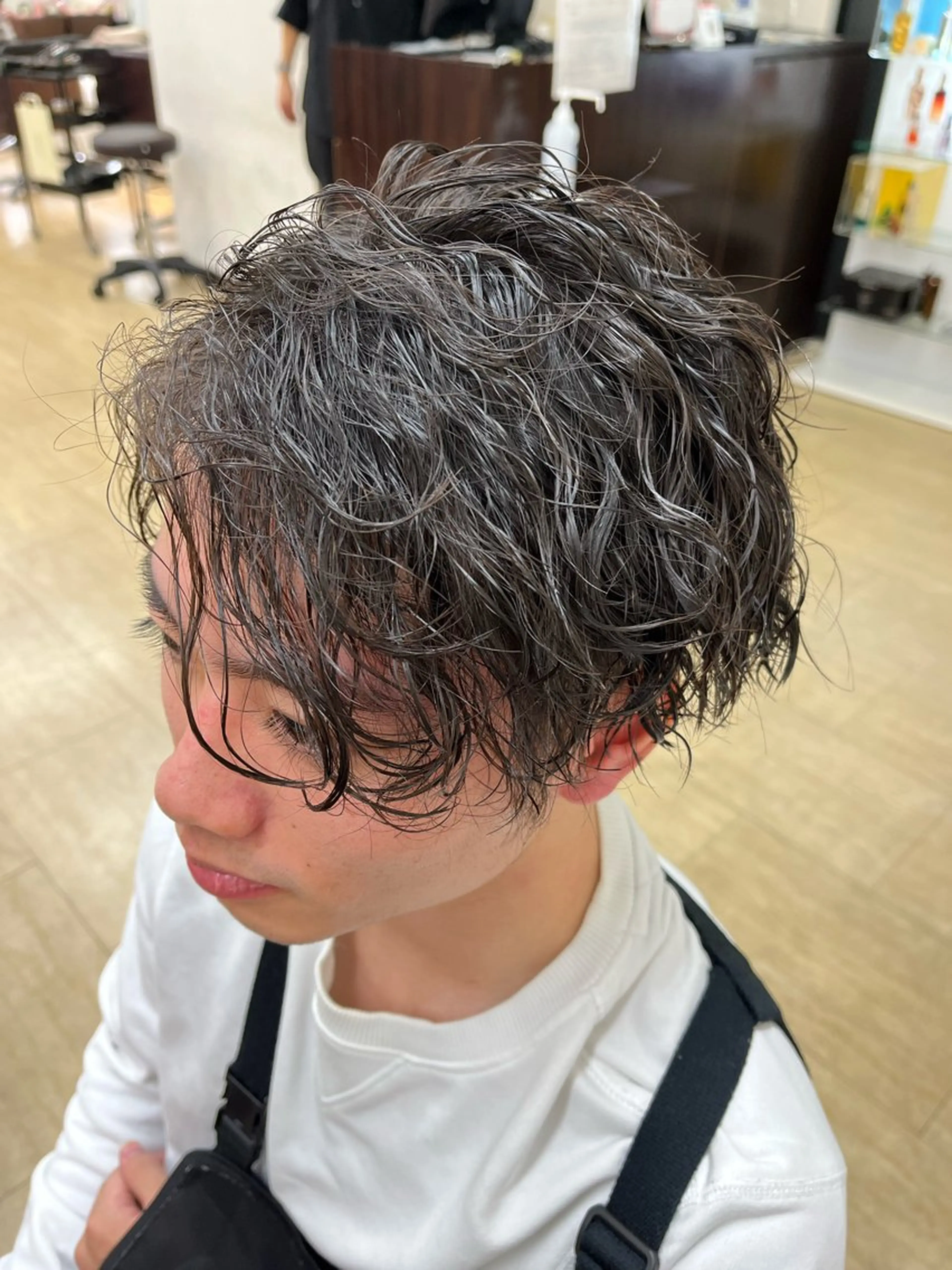 メンズ メンズパーマ 波巻きパーマ カット パーマ 松本平太郎美容室大宮店所属・こぐれ みあんのヘアスタイル