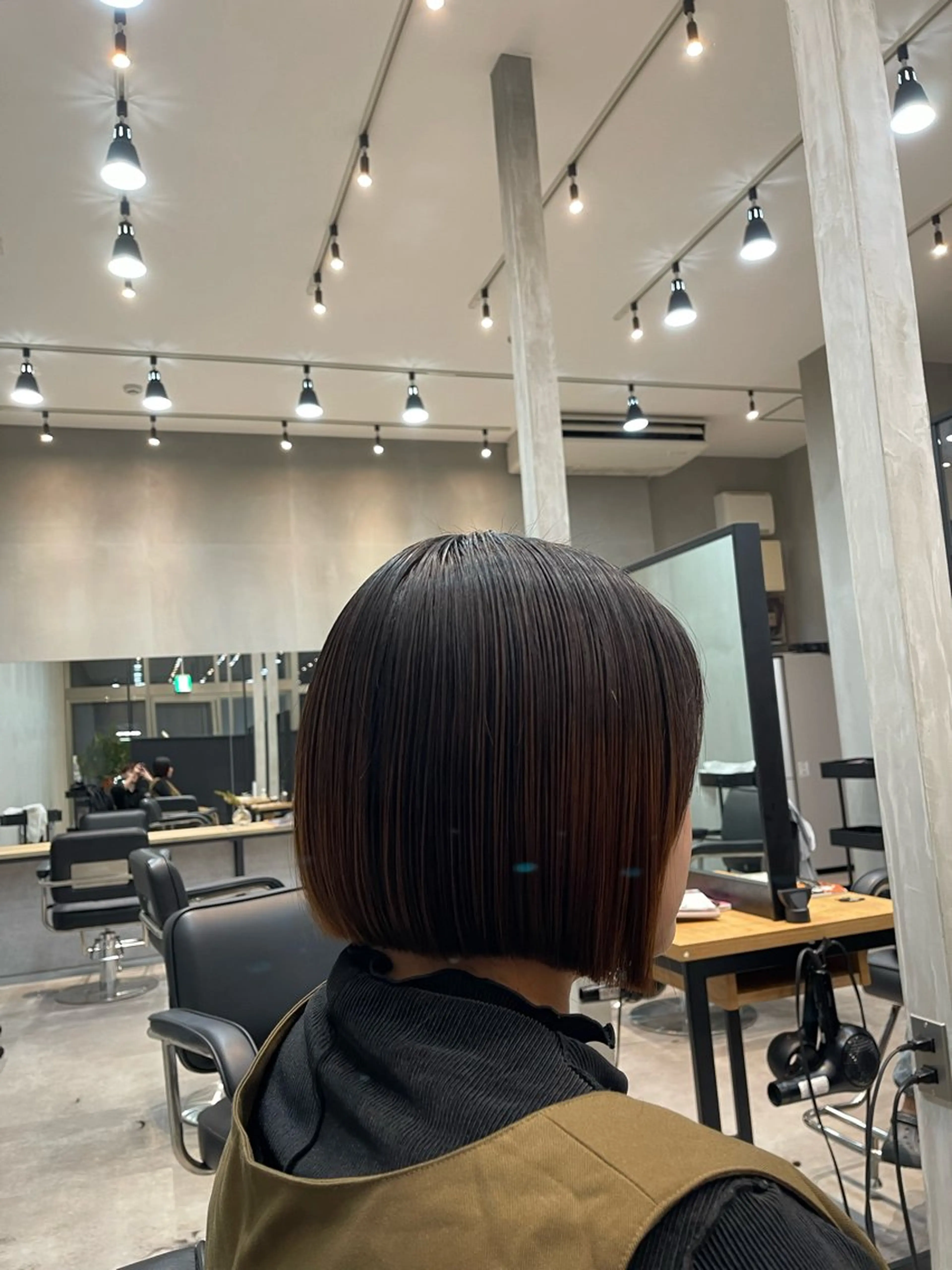 ショート ボブ 唐川 晟亜のヘアスタイル